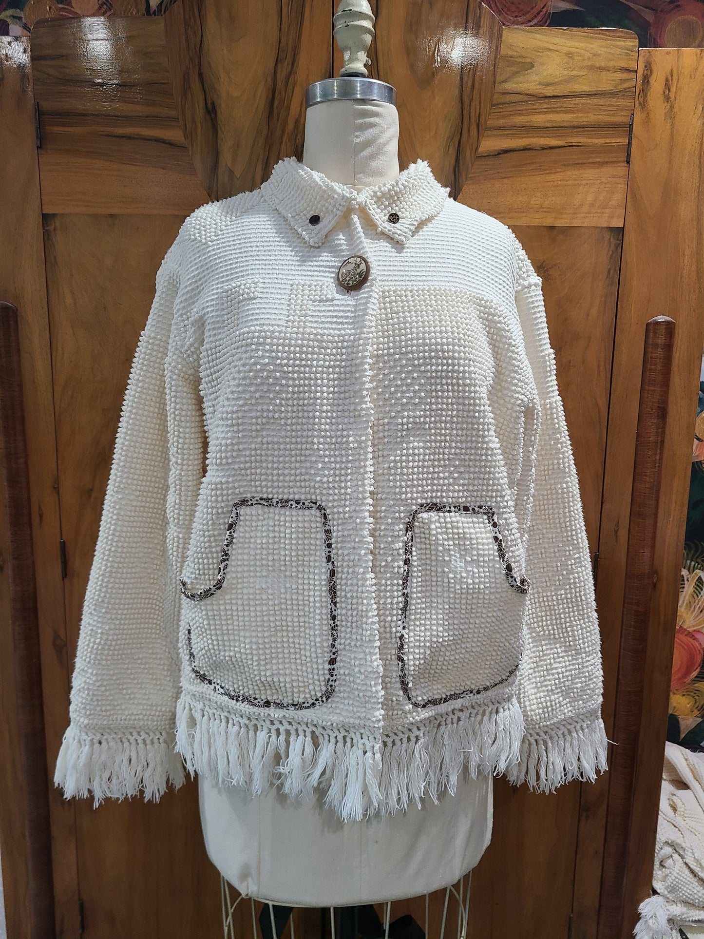 Chenille Chore with Fringe