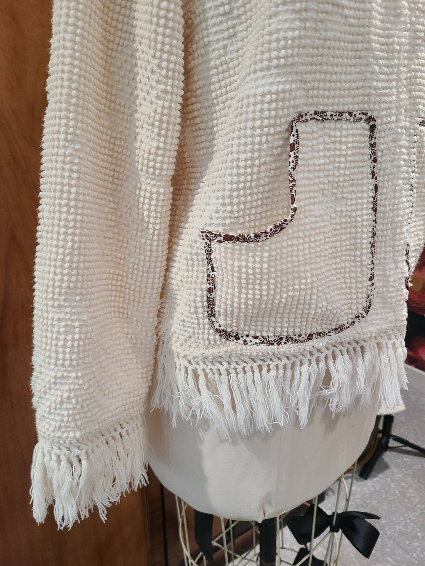 Chenille Chore with Fringe