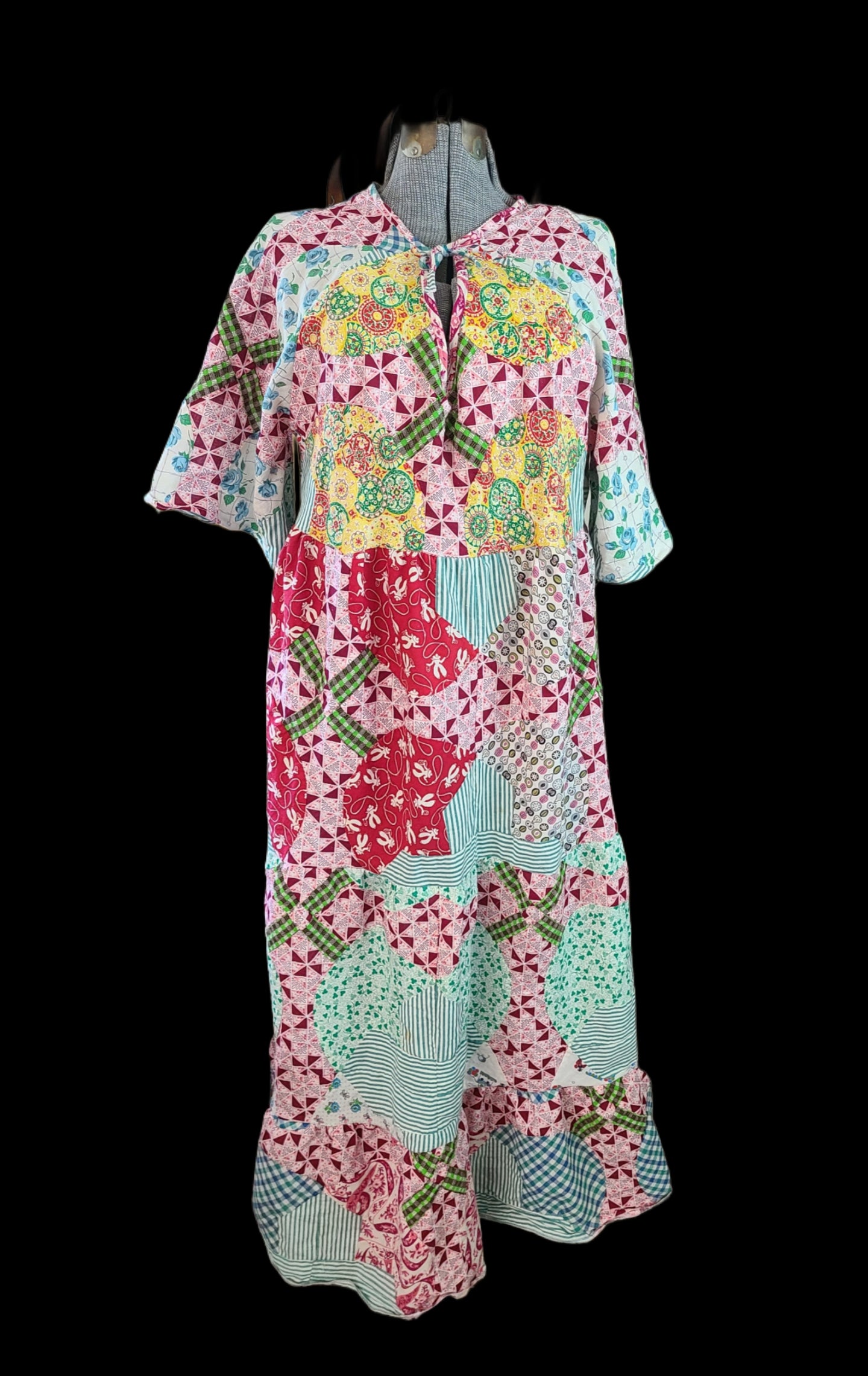 Quilt Top Maxi Dress