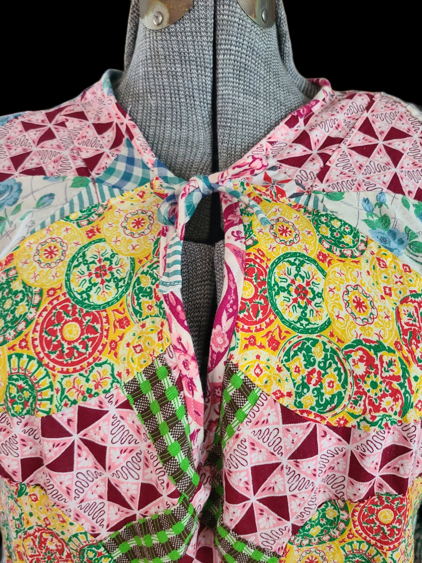 Quilt Top Maxi Dress