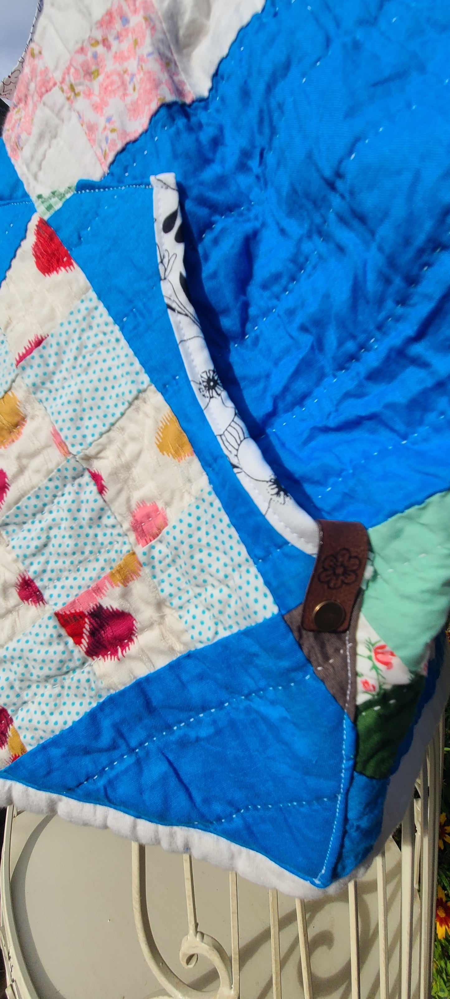 Blue Patch Cropped Chore