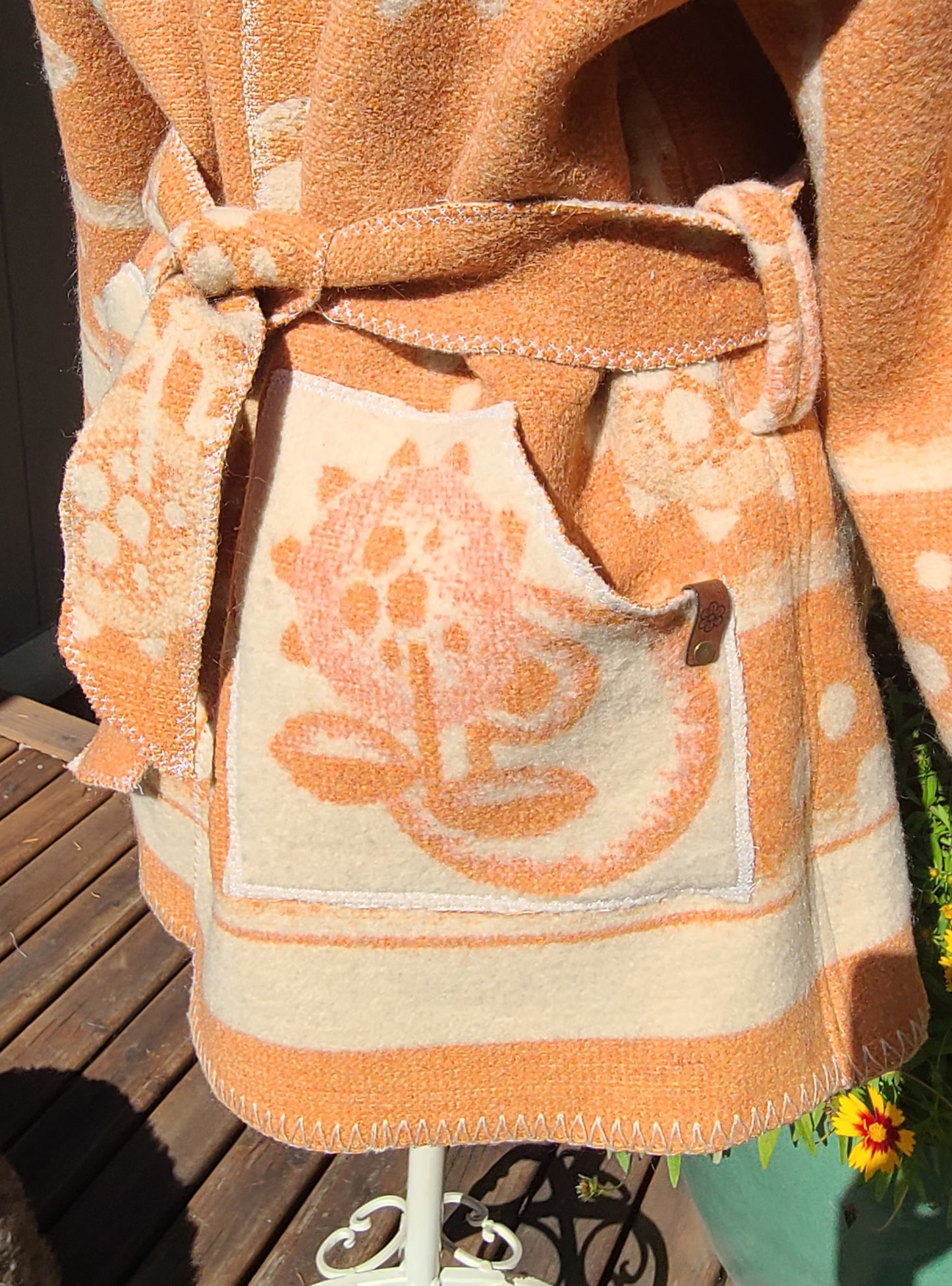 Wool Apple Blanket Coat