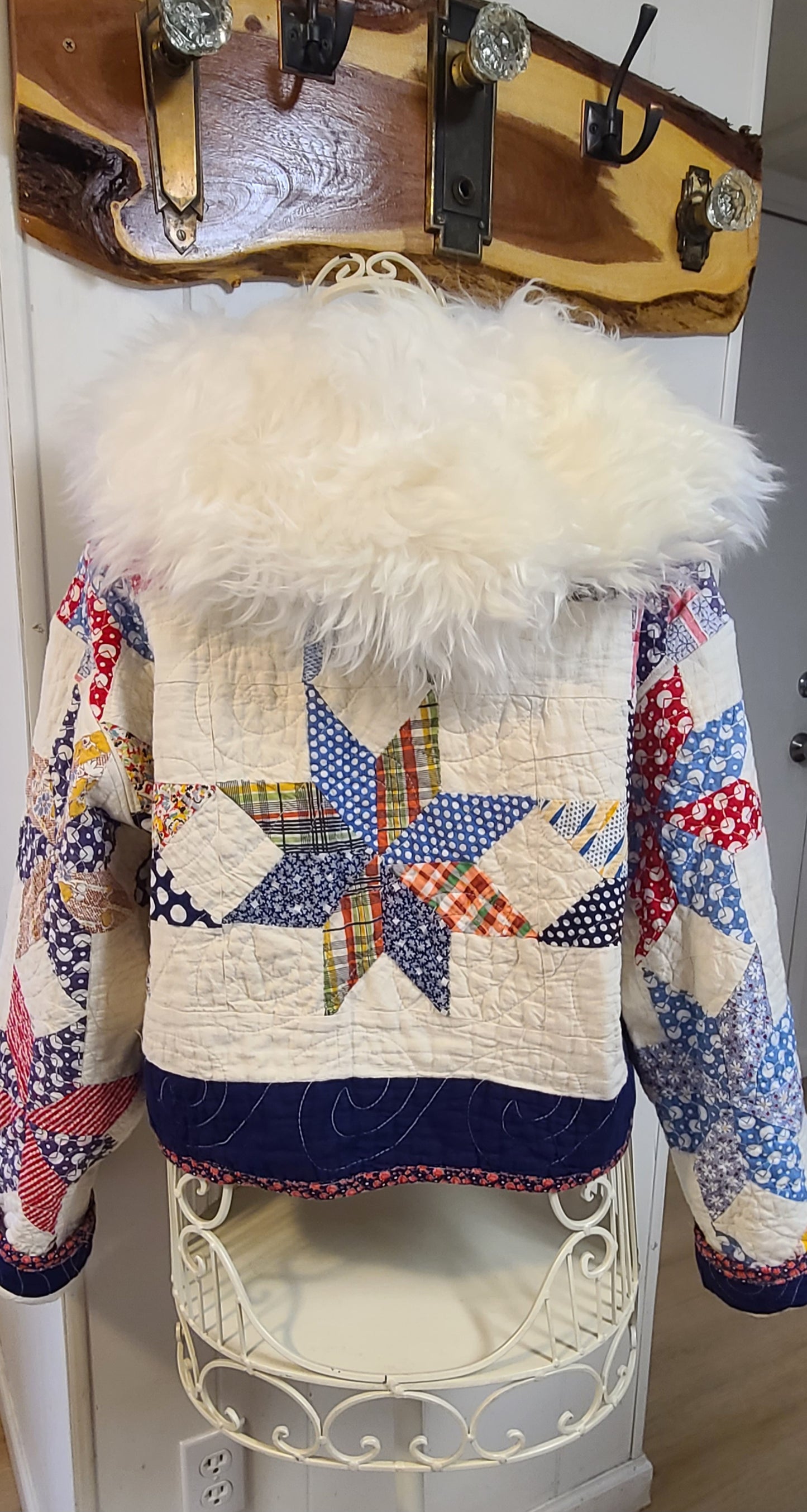 Star Chore Jacket with Lambskin collar
