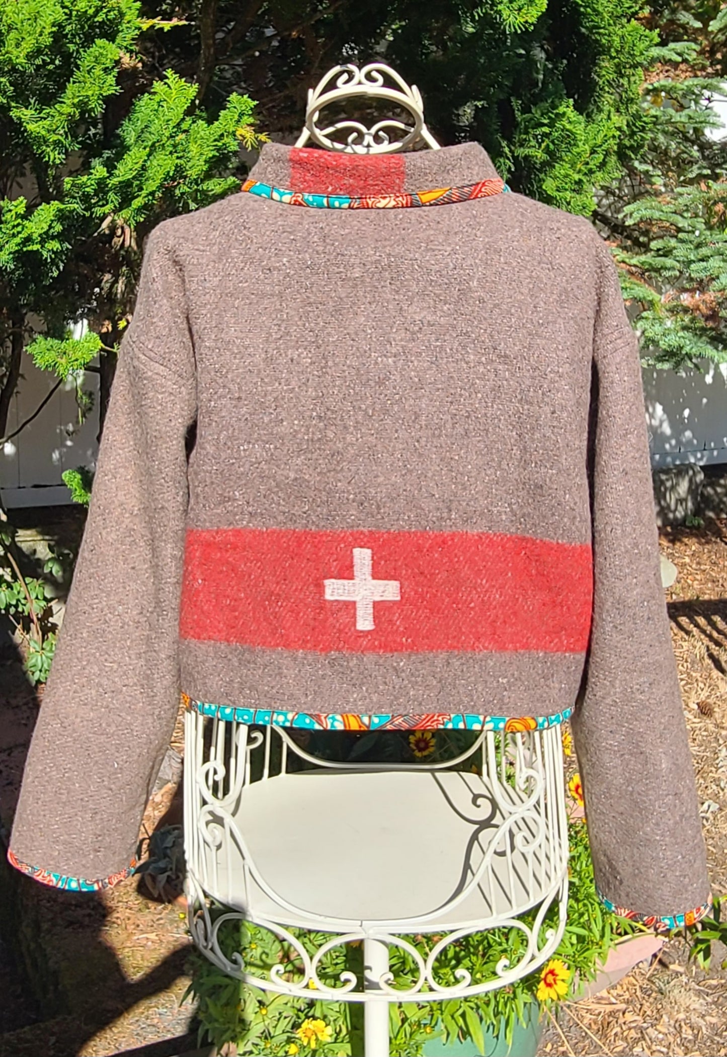 Swiss Army Cropped Wool Chore