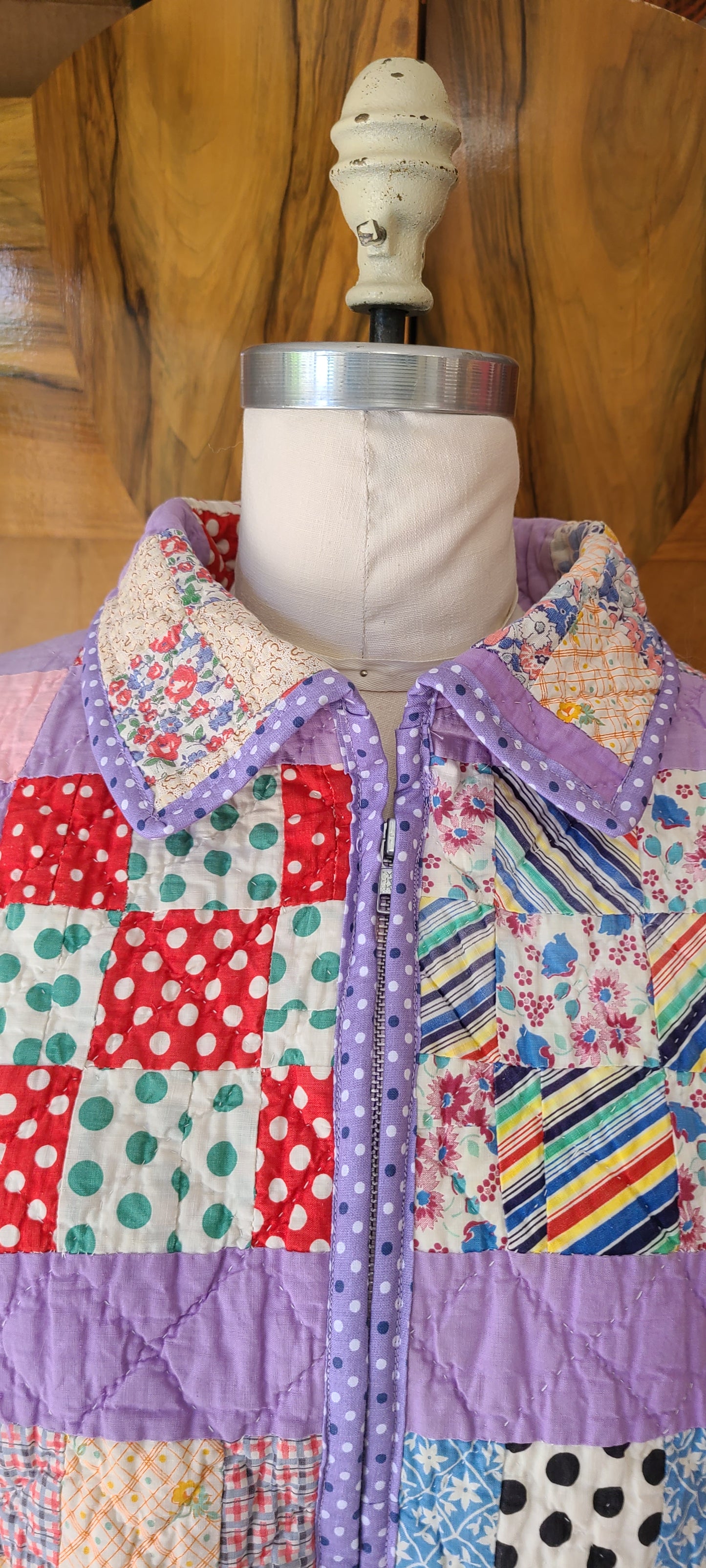 Lavender Chore with Lambskin Collar