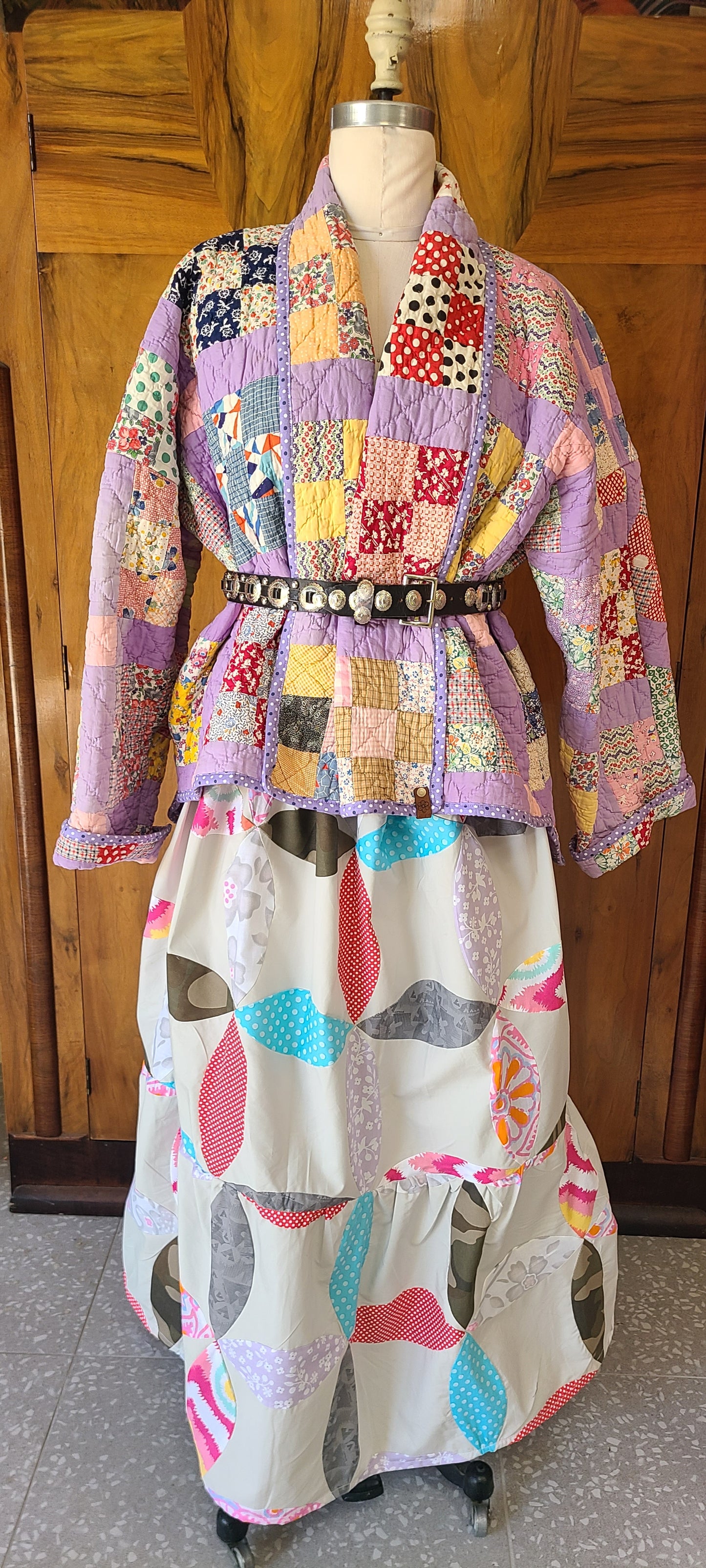 Quilt Top Maxi Skirt