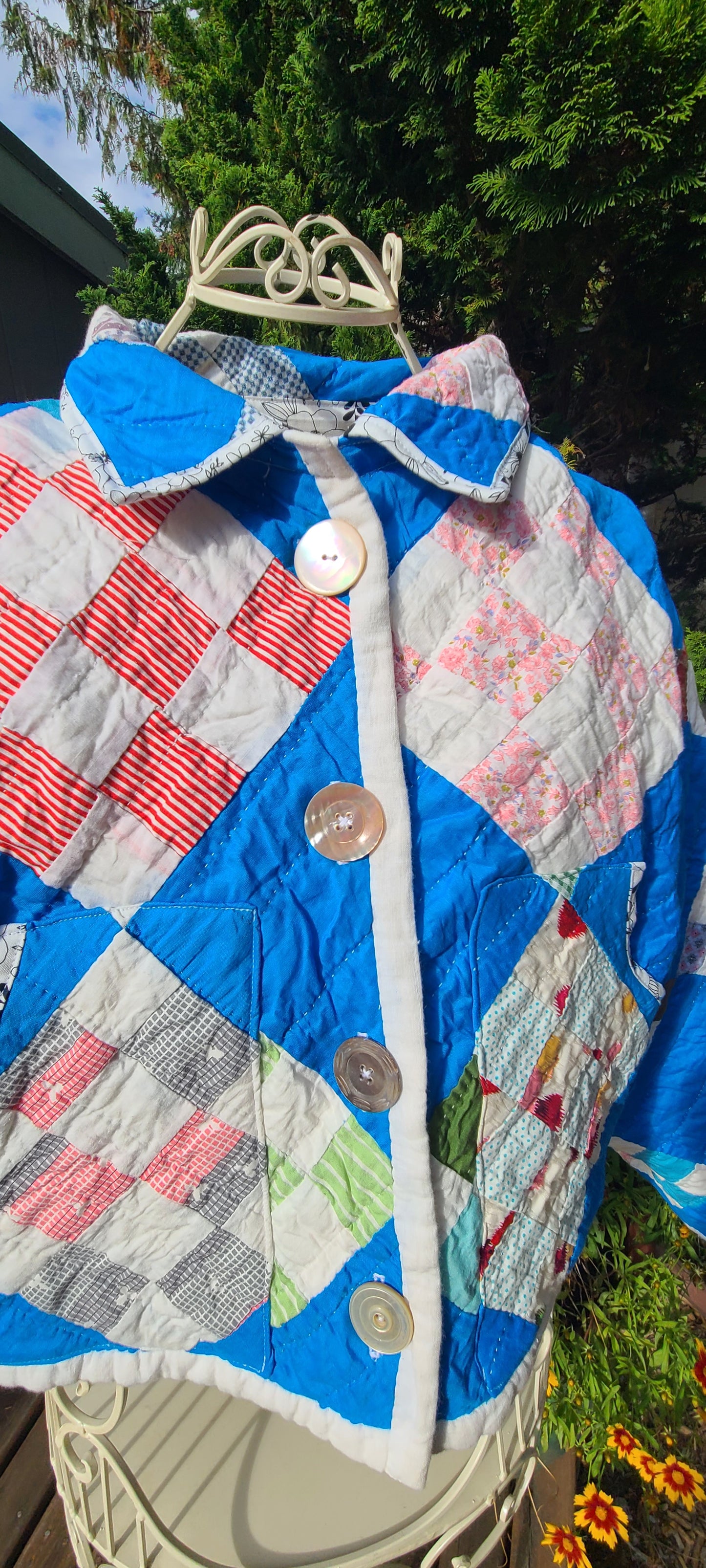 Blue Patch Cropped Chore