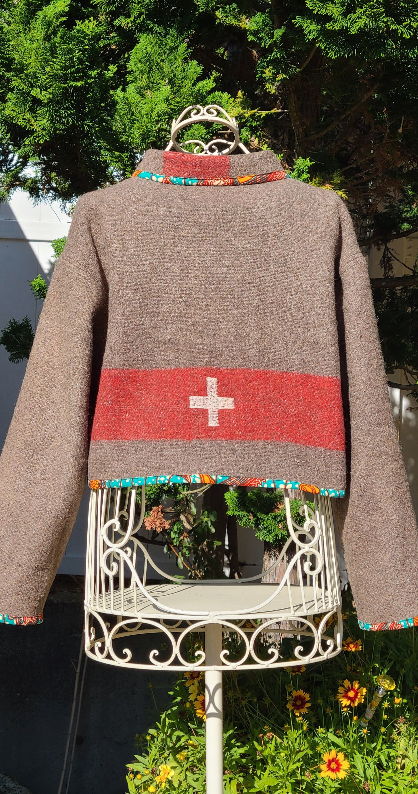 Swiss Army Cropped Wool Chore