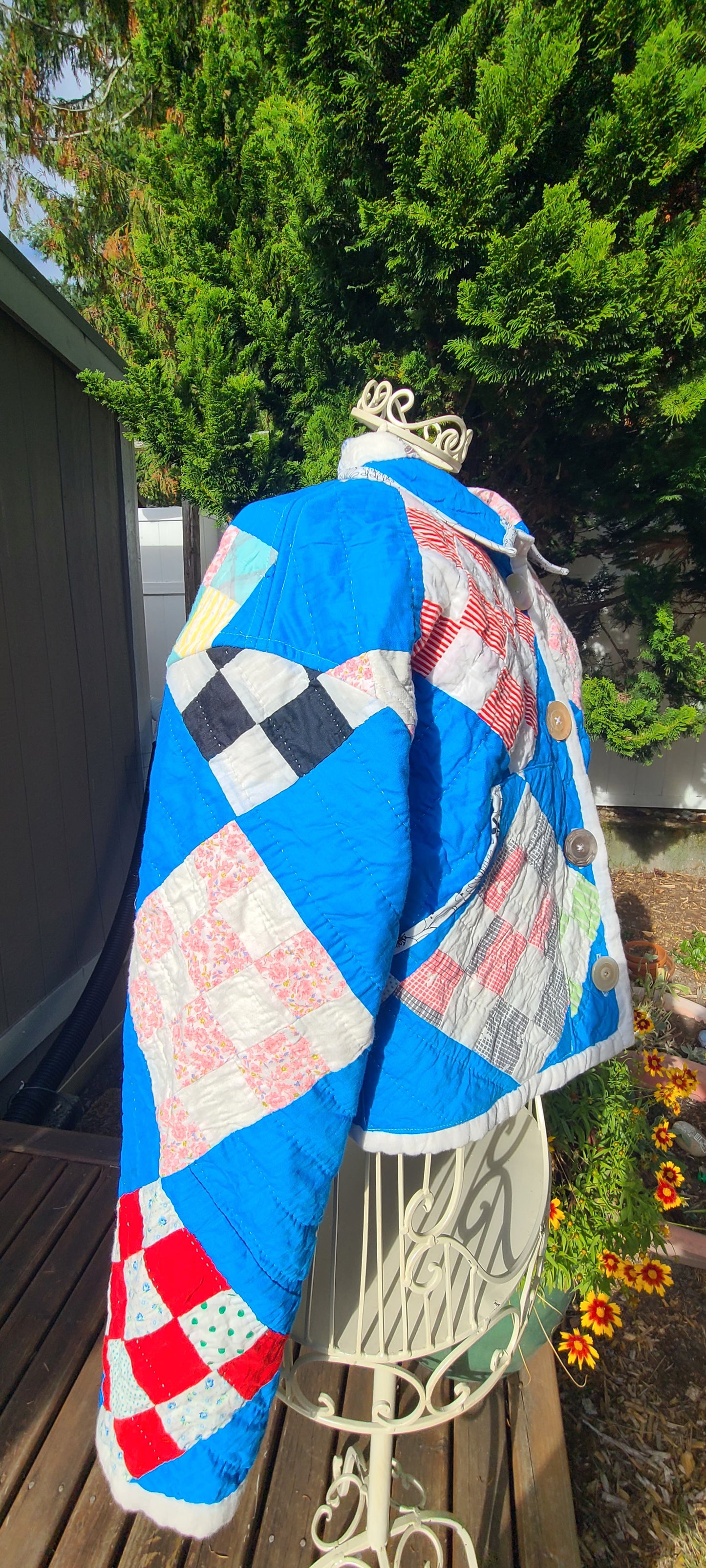 Blue Patch Cropped Chore