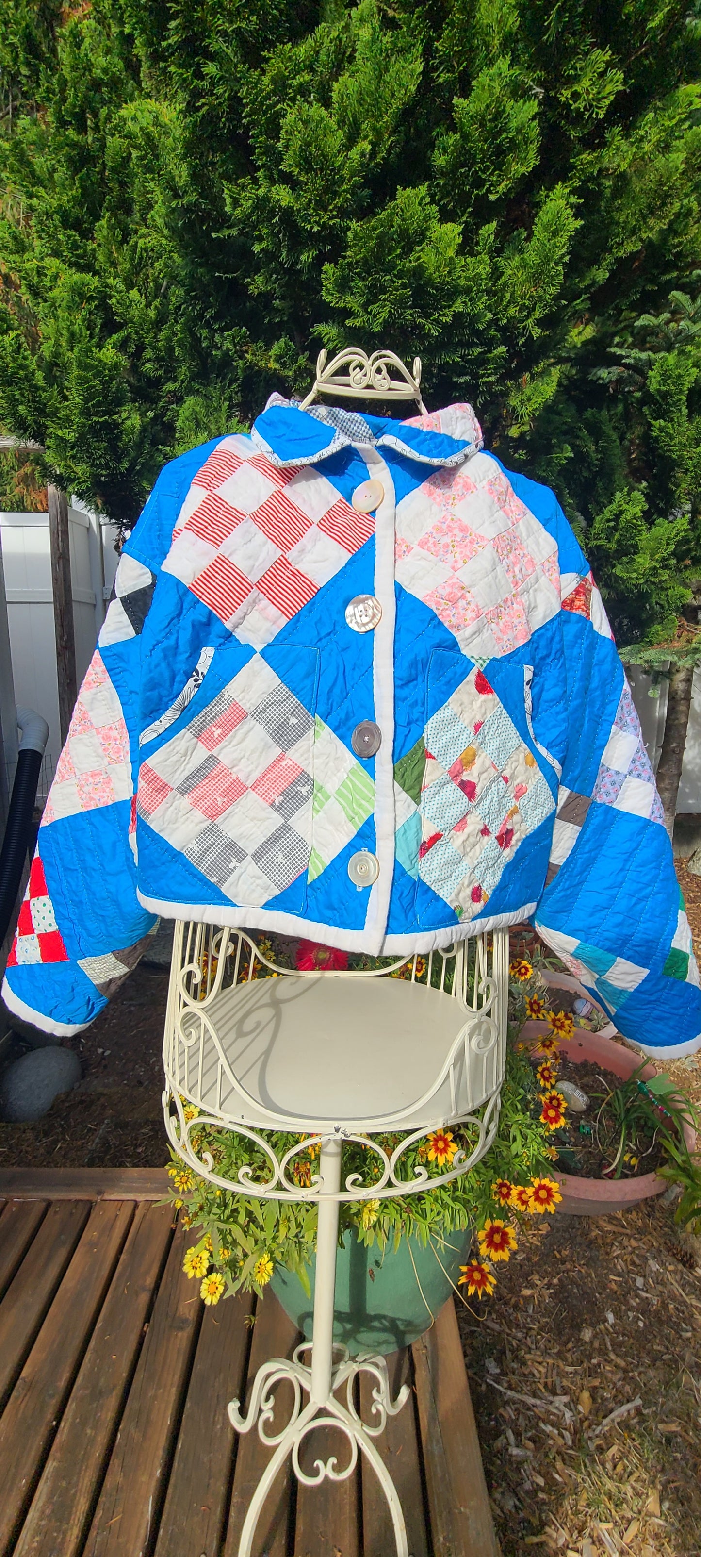 Blue Patch Cropped Chore