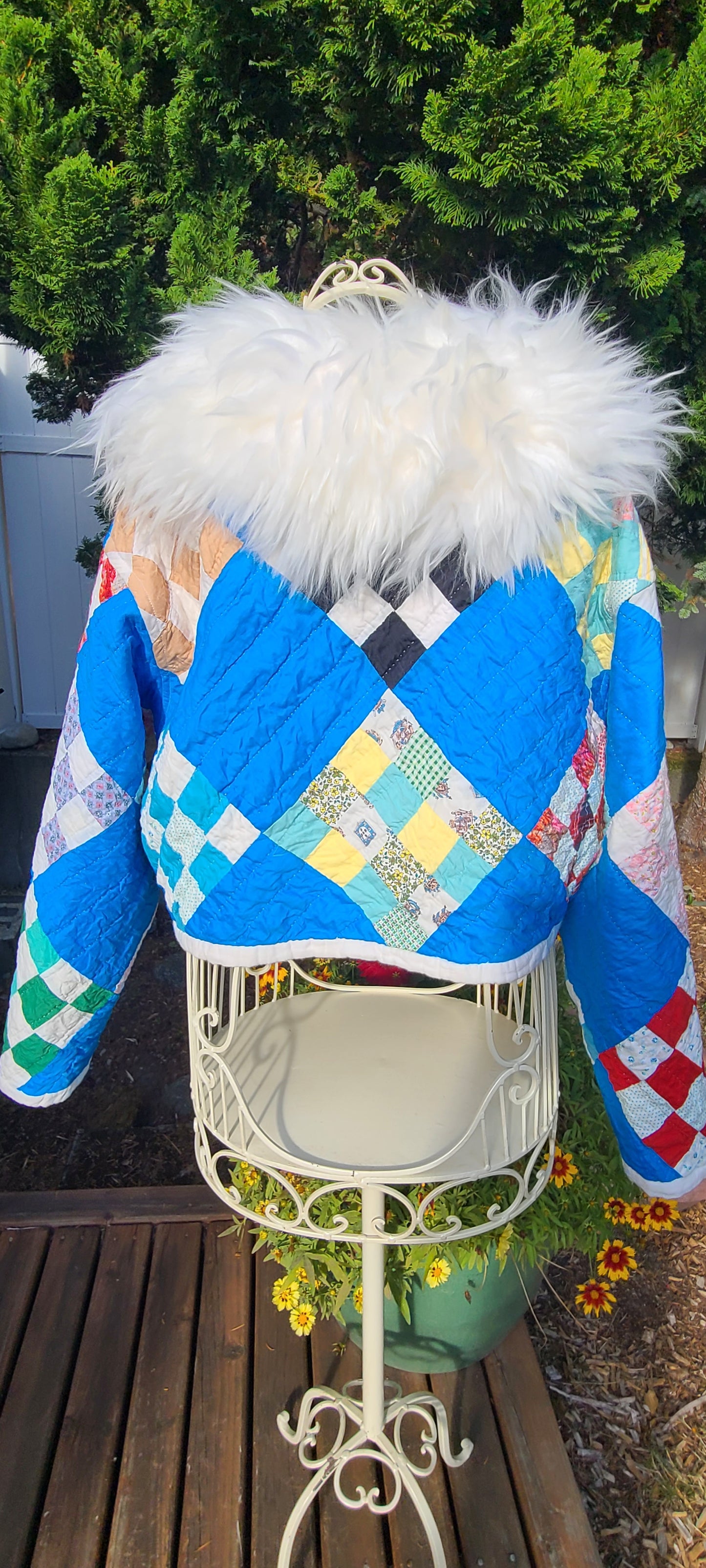 Blue Patch Cropped Chore