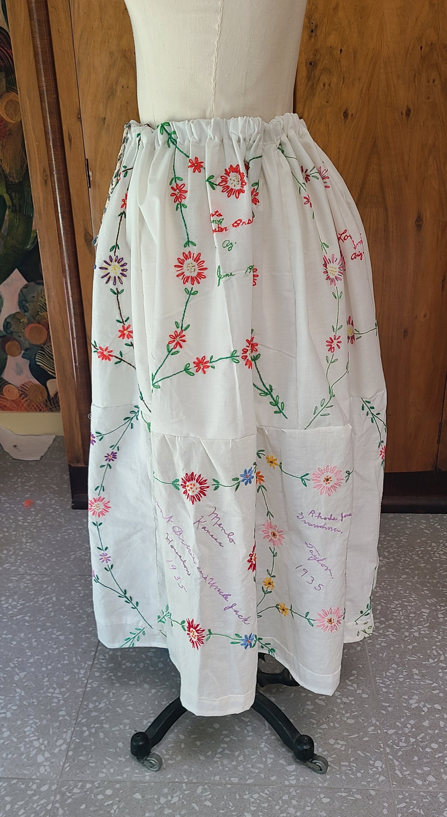 Quilt Top Maxi Skirt