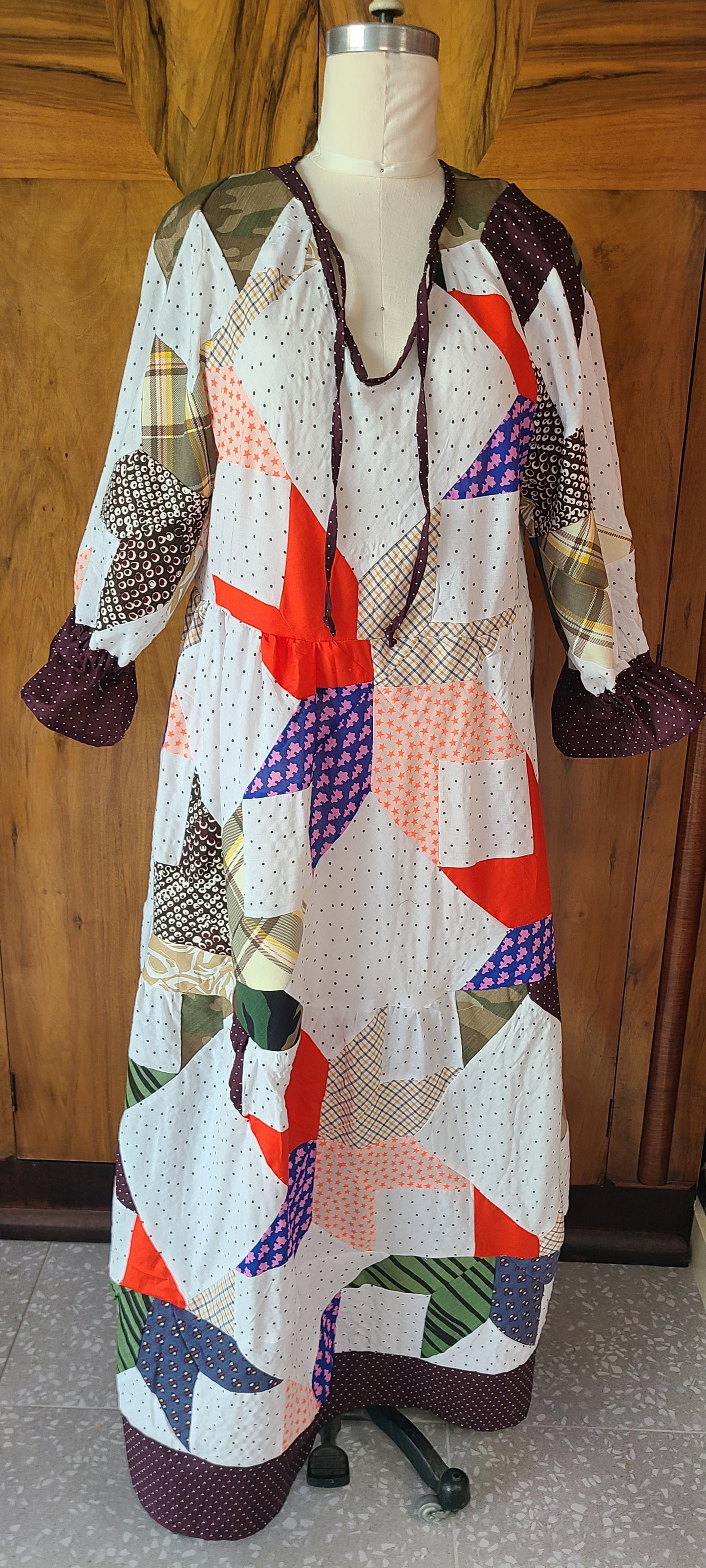 Star Quilt Top Maxi Dress