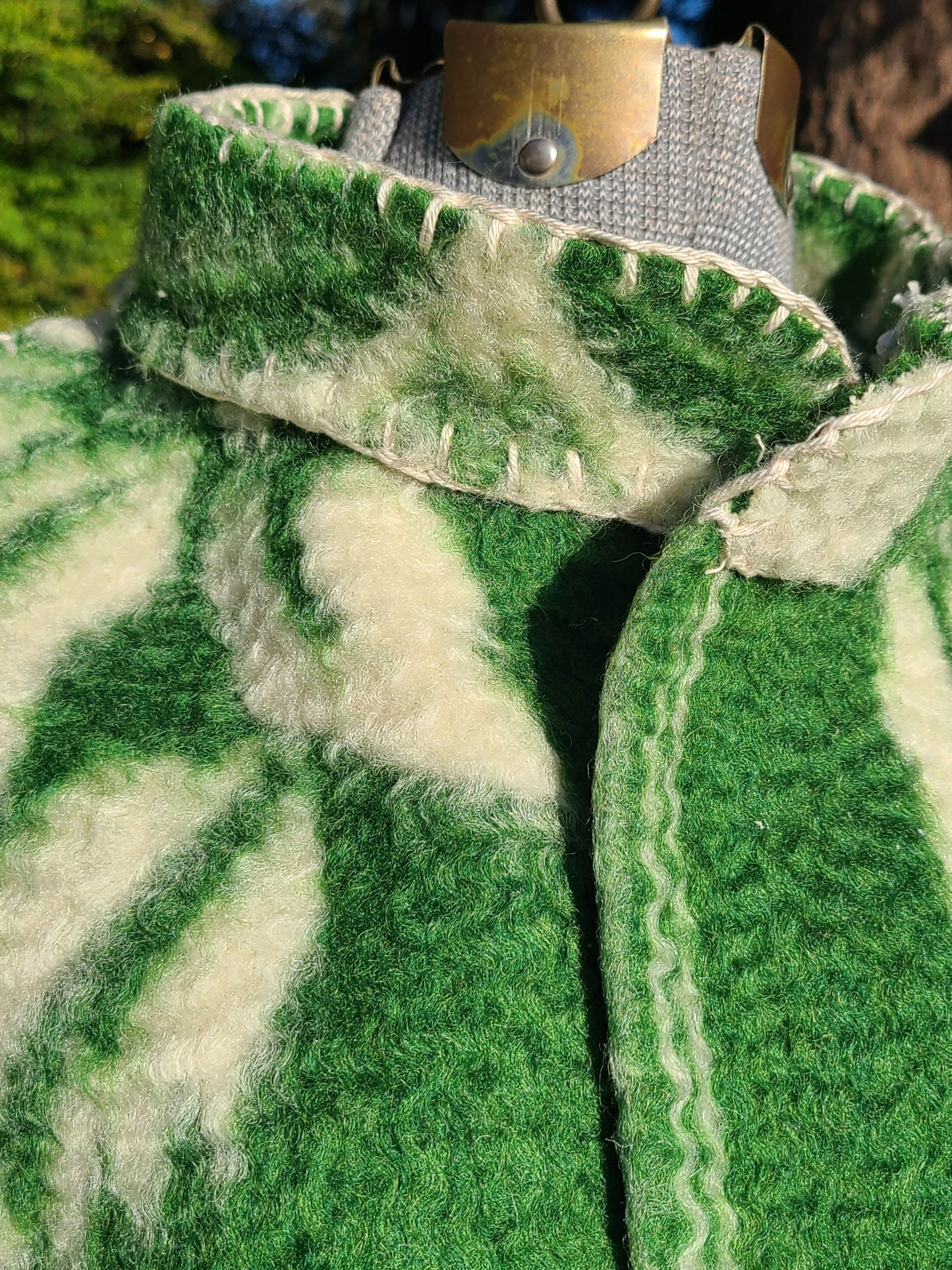 Green Wool Duster