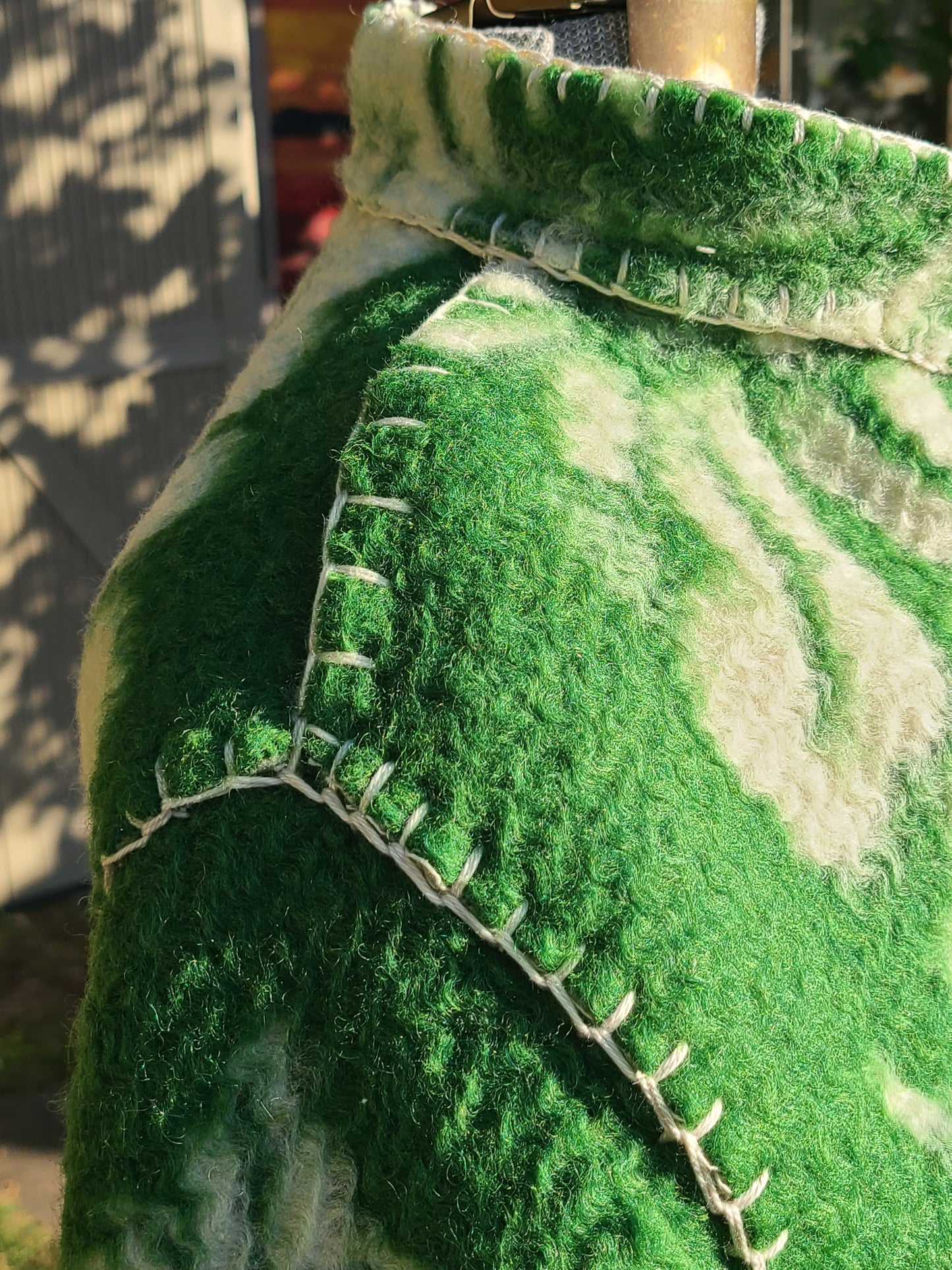 Green Wool Duster