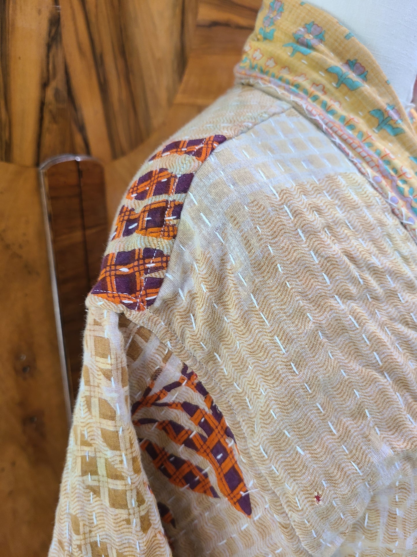 Kantha Quilt Reversible Duster