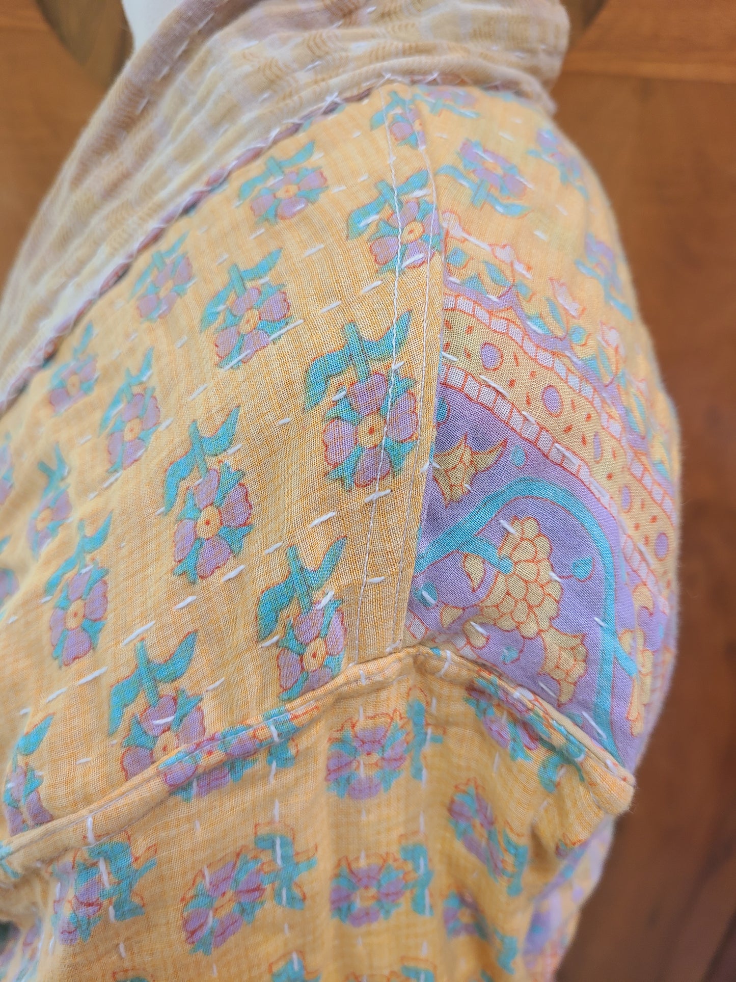 Kantha Quilt Reversible Duster