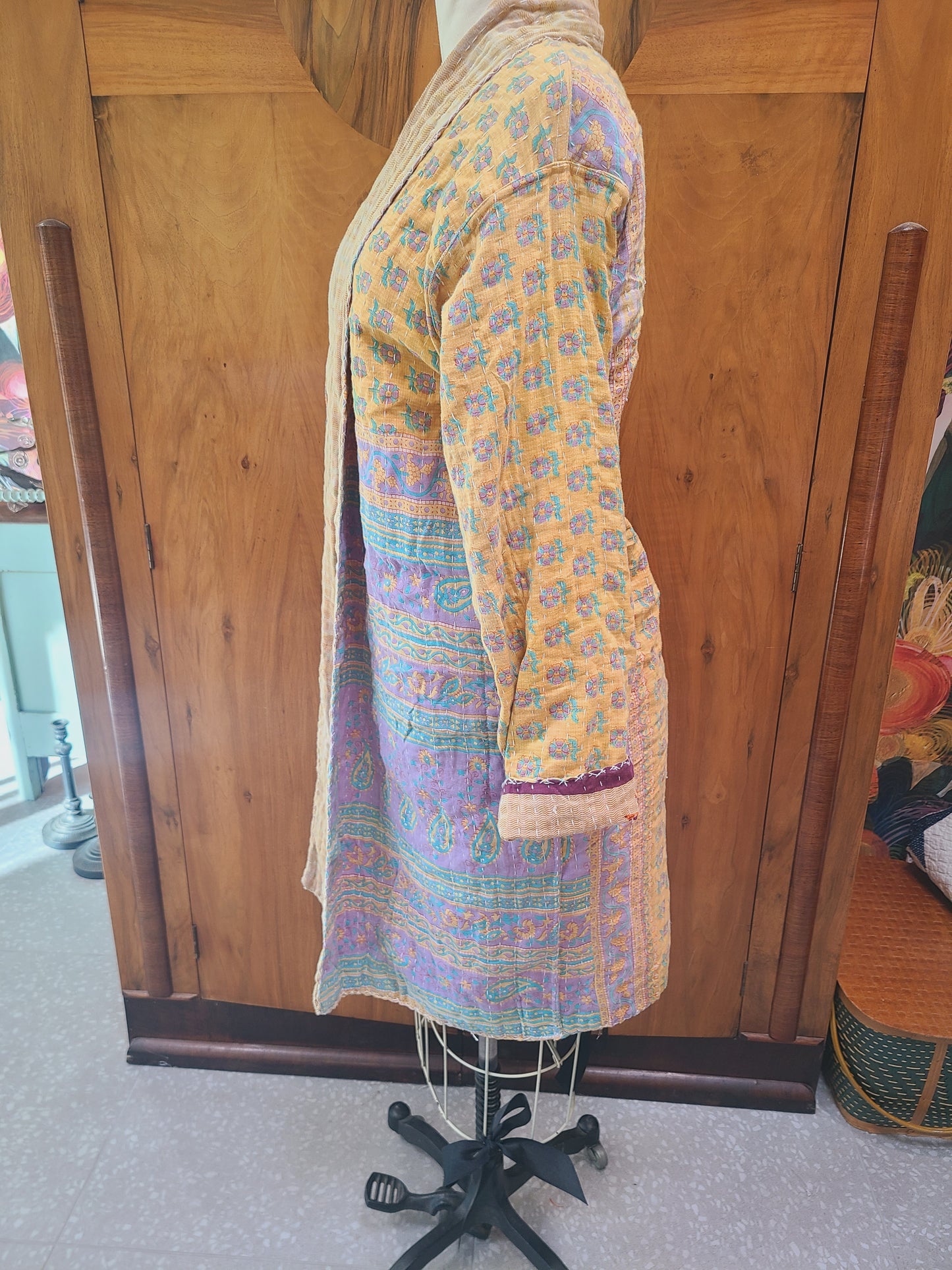 Kantha Quilt Reversible Duster