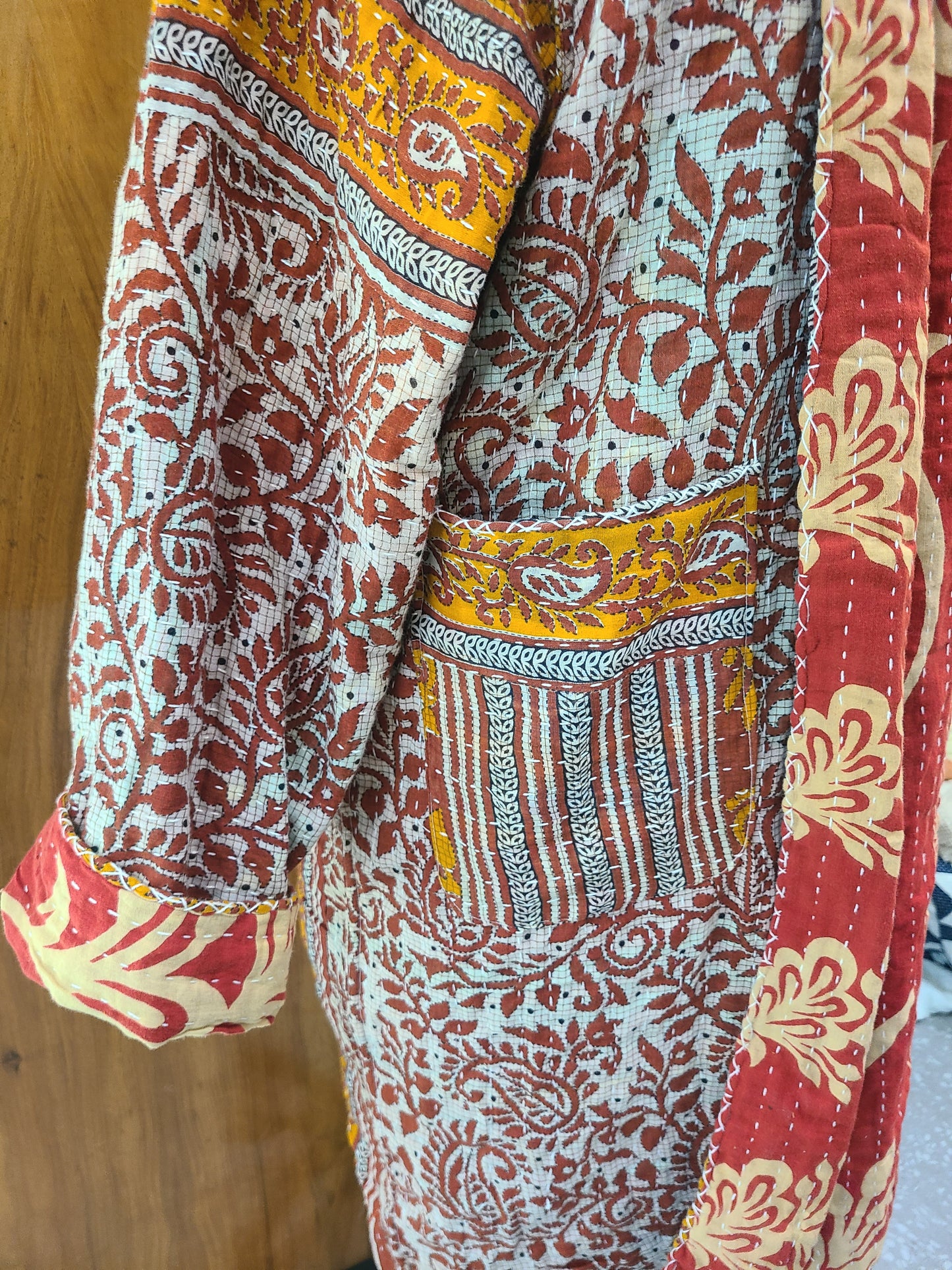 Kantha Quilt Reversible Duster