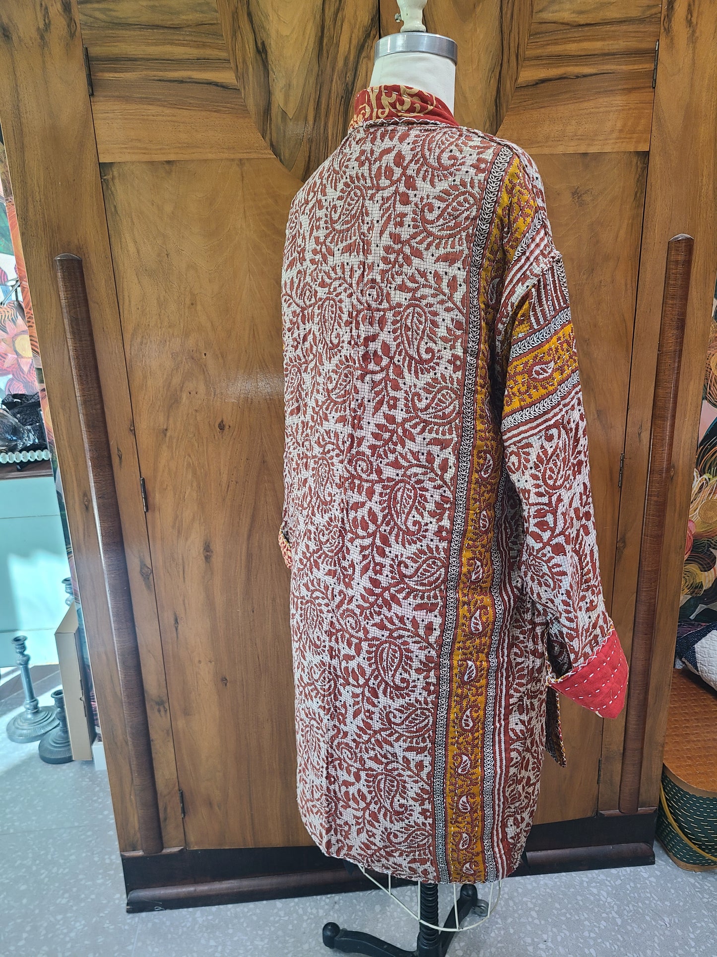 Kantha Quilt Reversible Duster