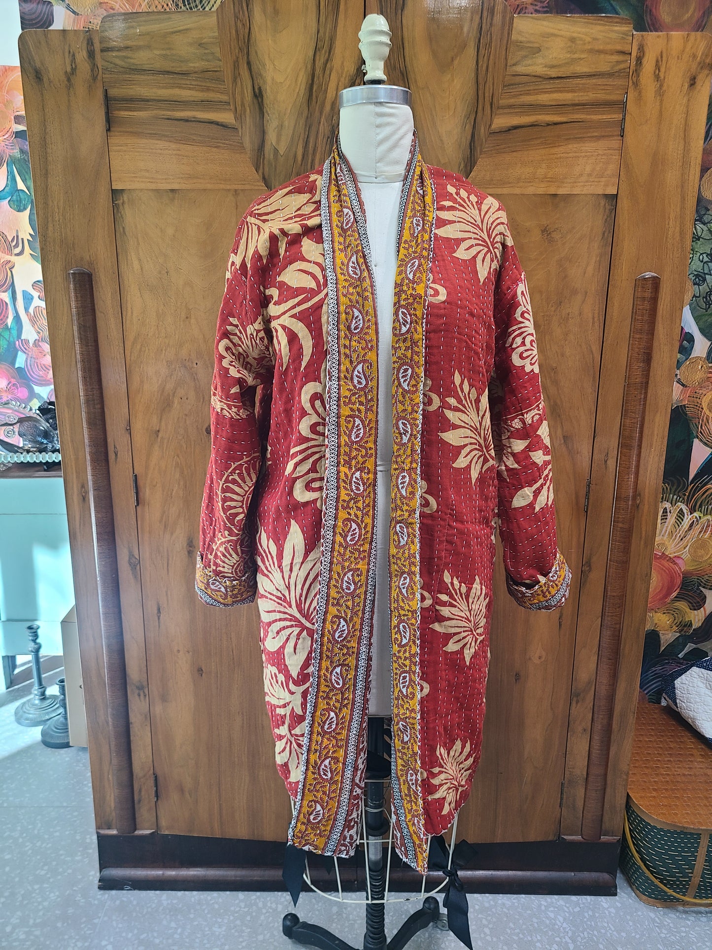 Kantha Quilt Reversible Duster