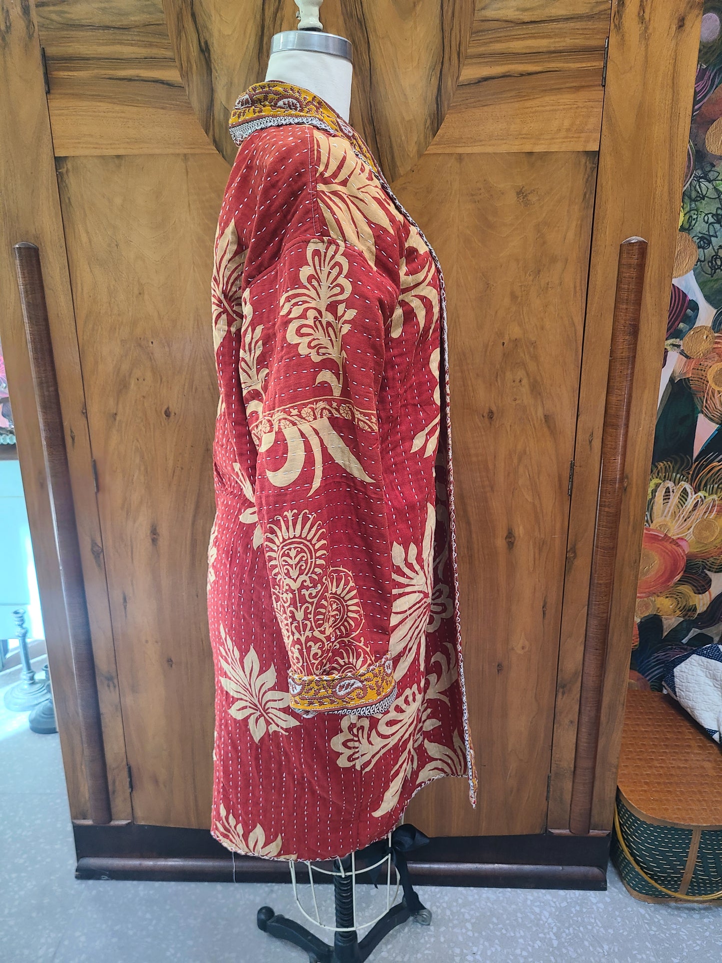 Kantha Quilt Reversible Duster