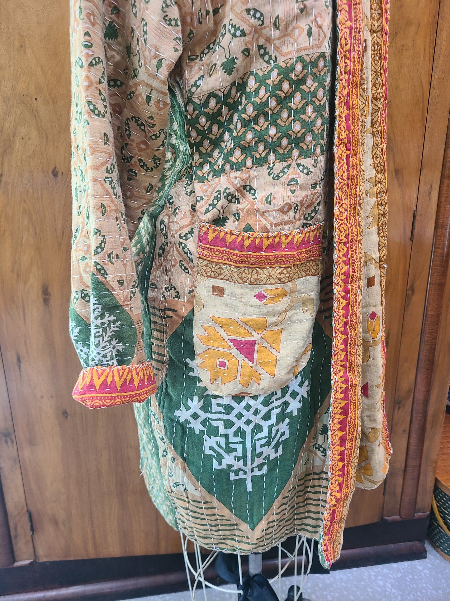 Kantha Quilt Reversible Duster