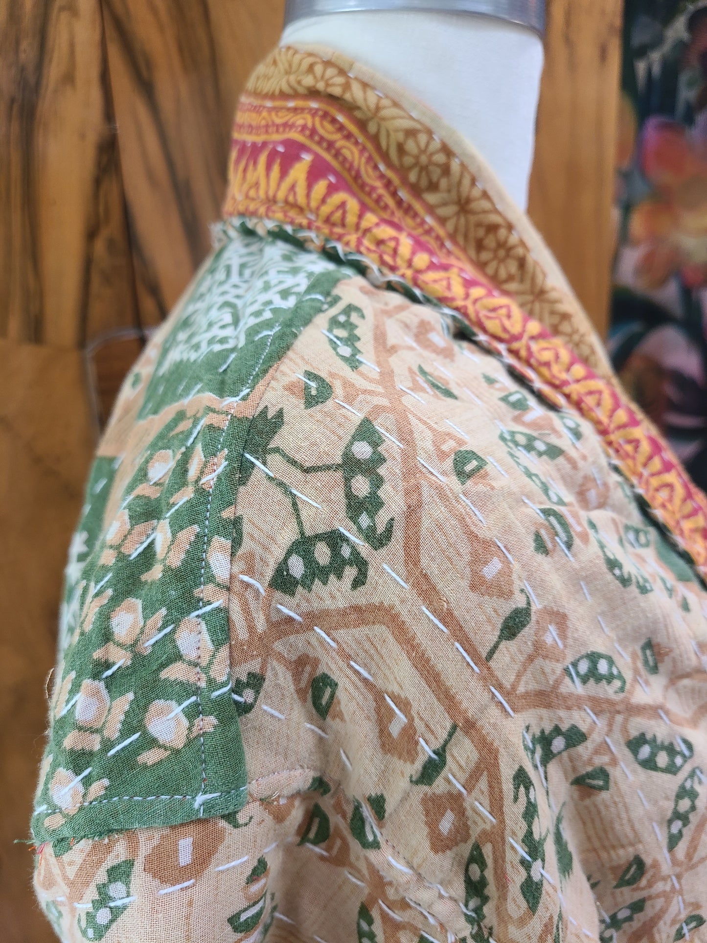 Kantha Quilt Reversible Duster