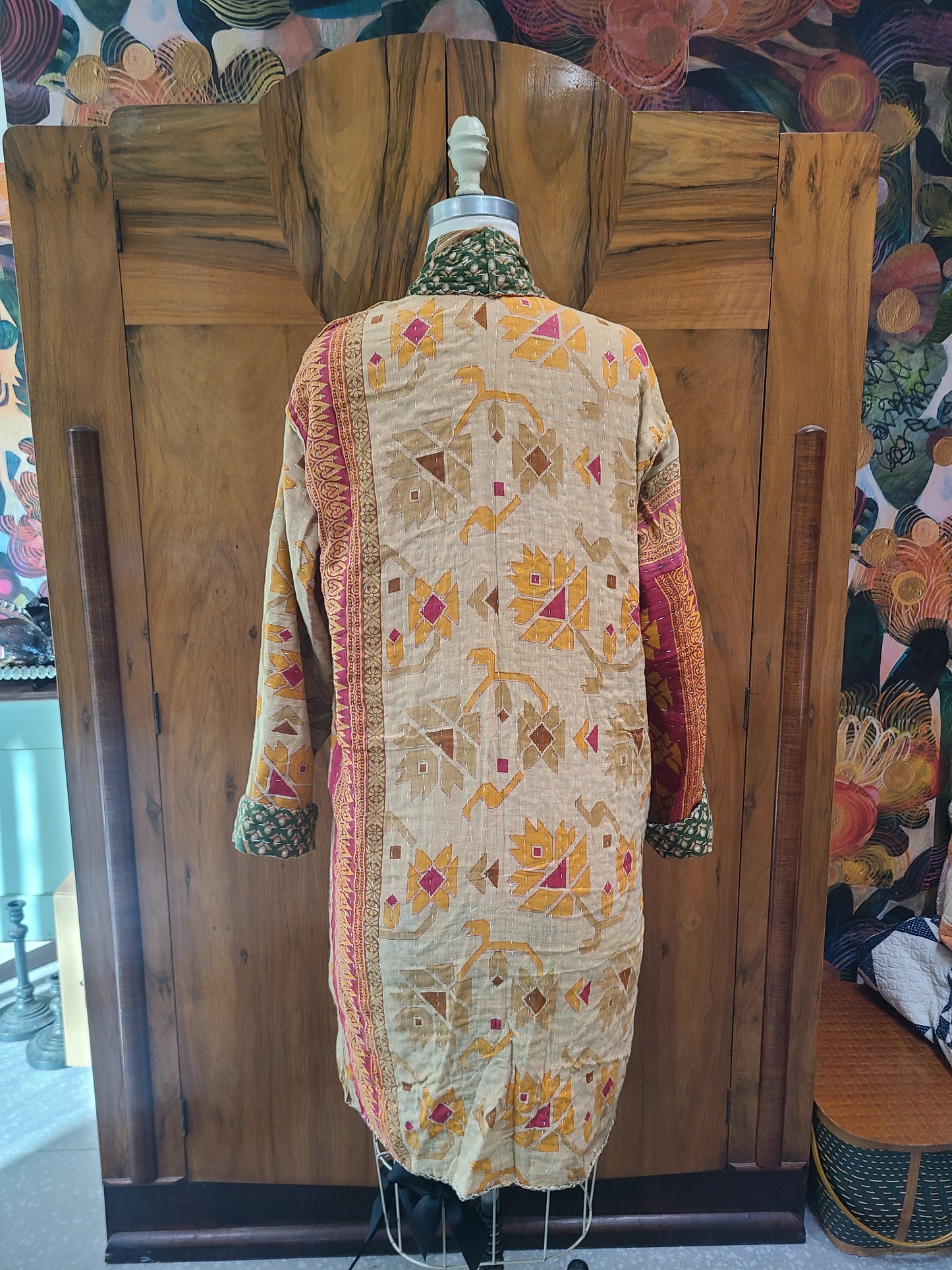 Kantha Quilt Reversible Duster