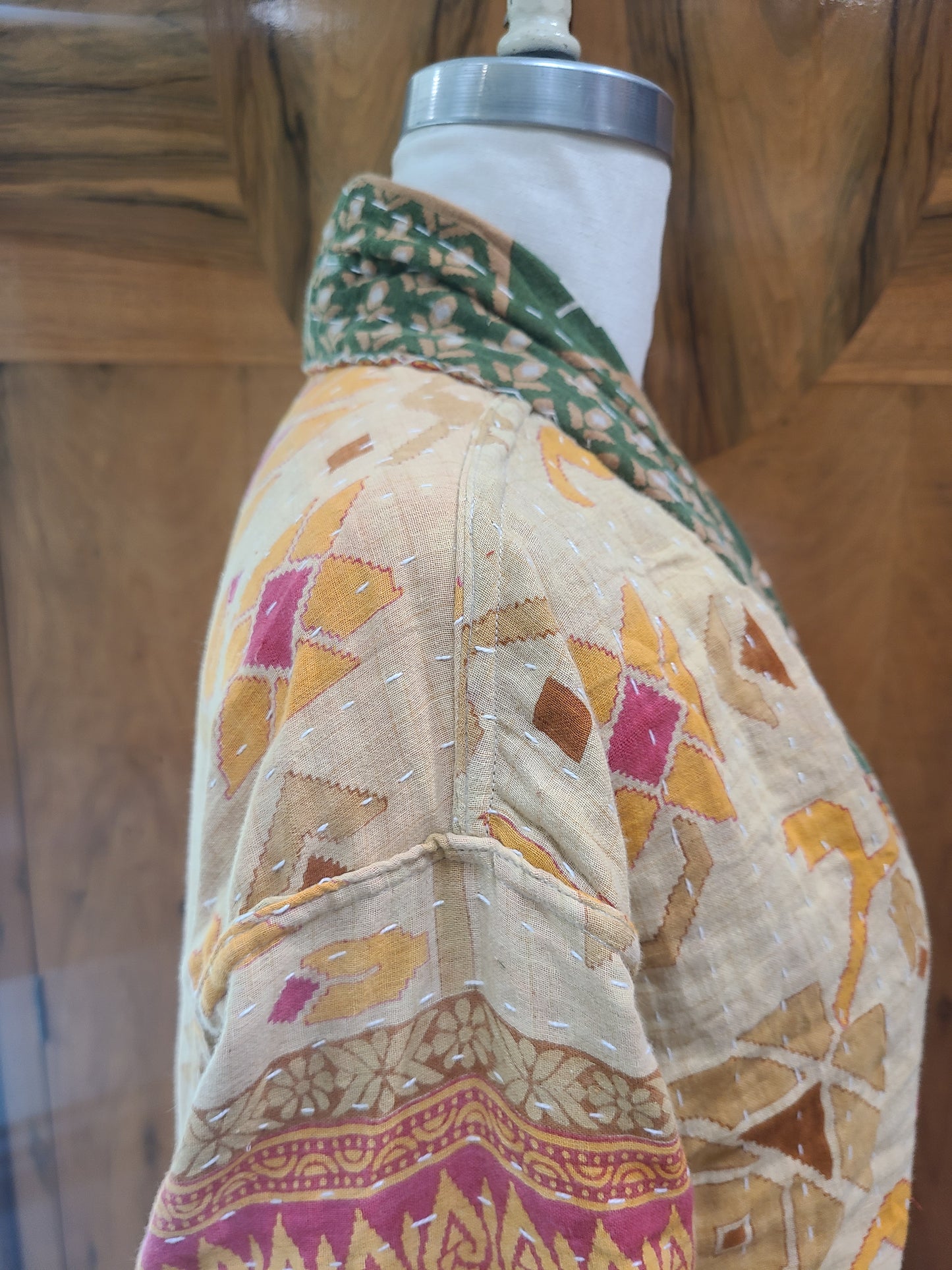 Kantha Quilt Reversible Duster