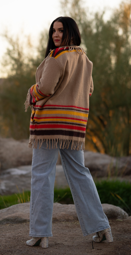 Wool Chore with Silver Concho Button