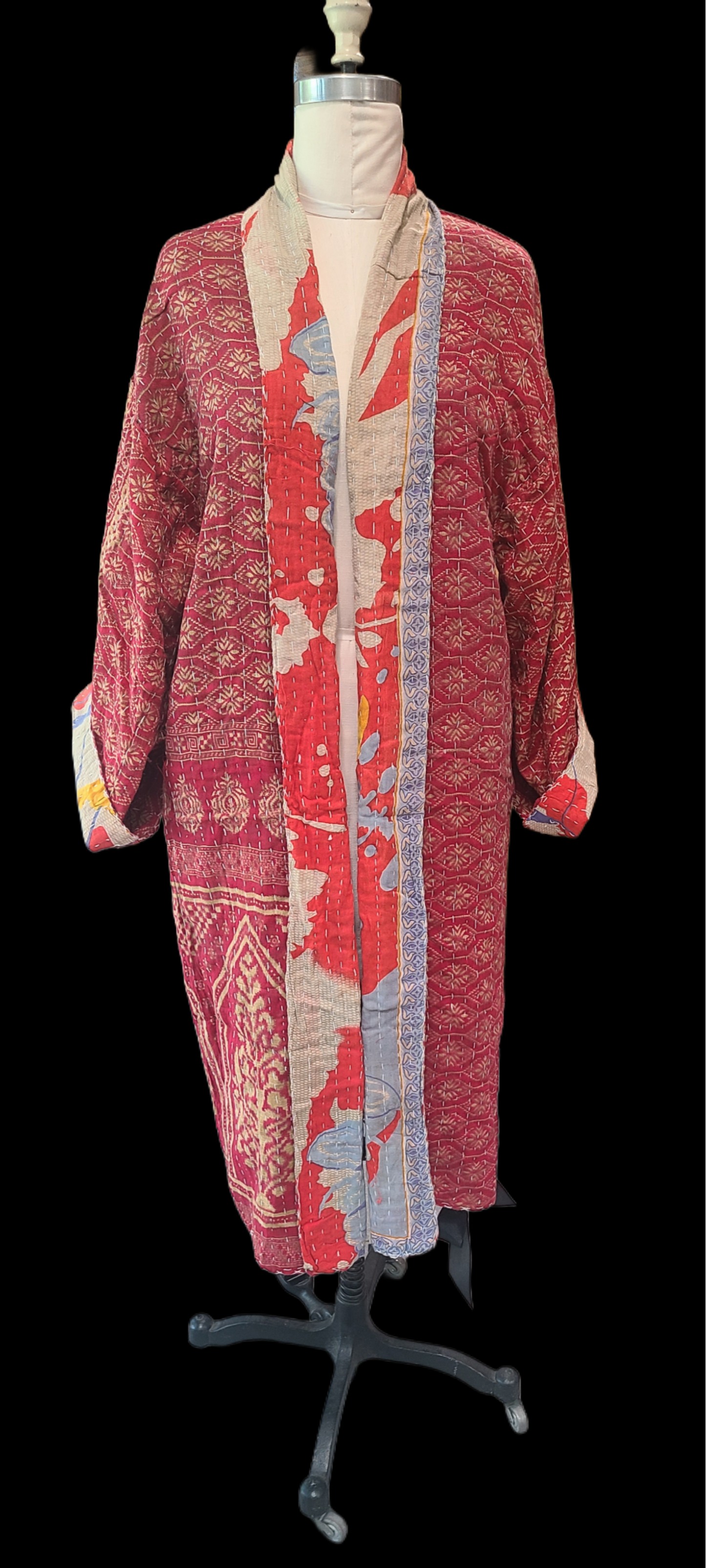 Kantha Quilt Reversible Duster