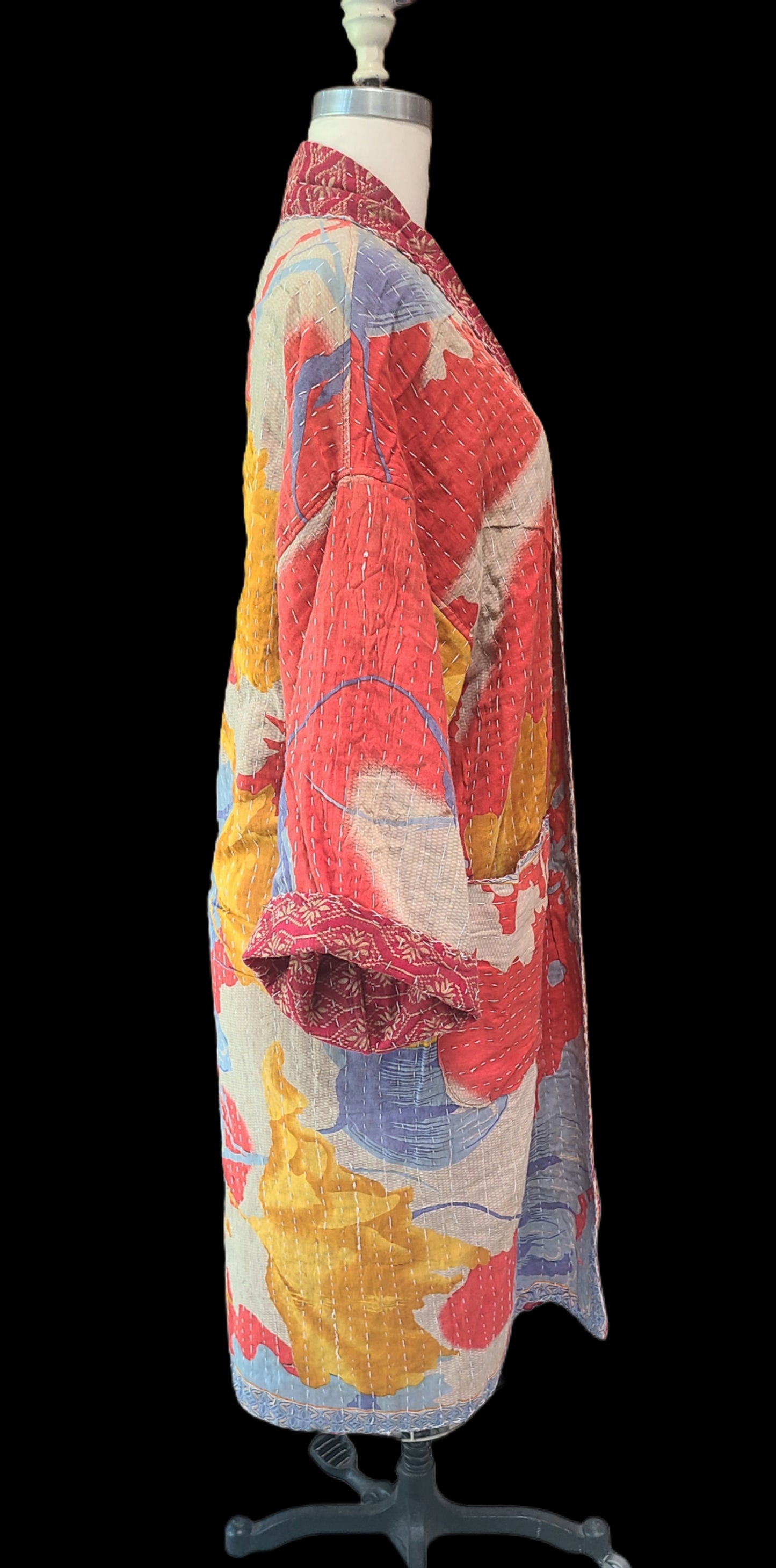 Kantha Quilt Reversible Duster