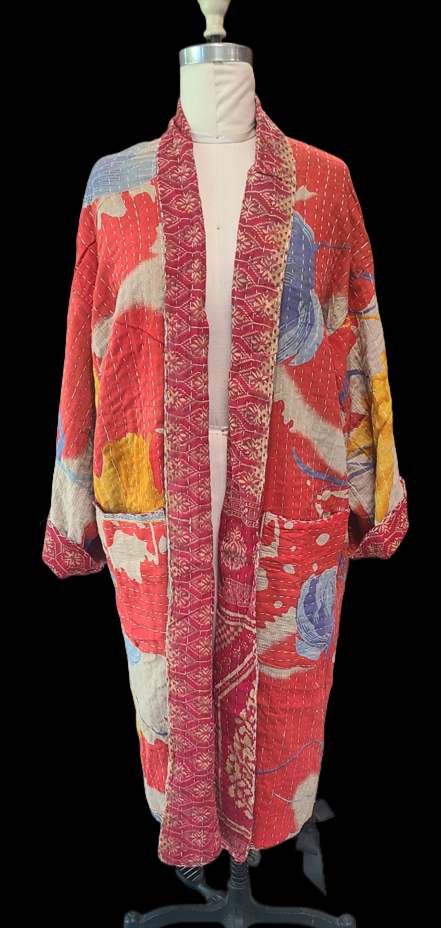 Kantha Quilt Reversible Duster