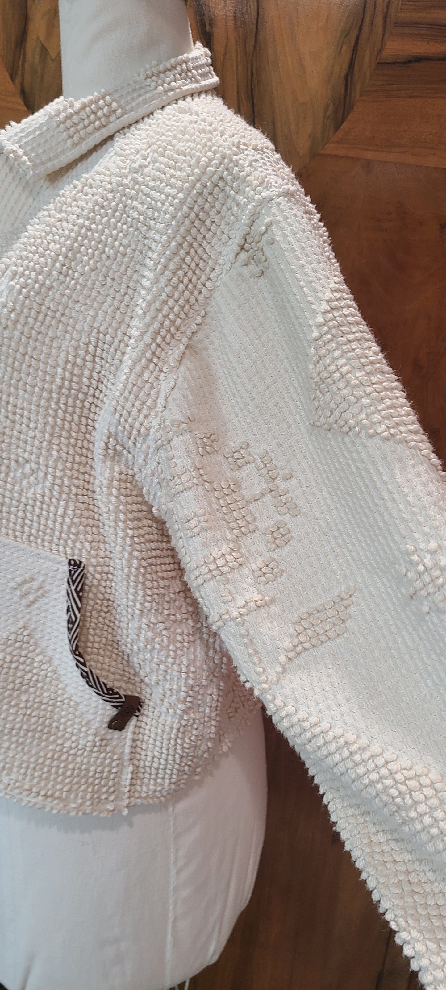 Cropped Chenille with Zipper