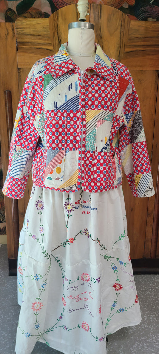 Quilt Top Maxi Skirt