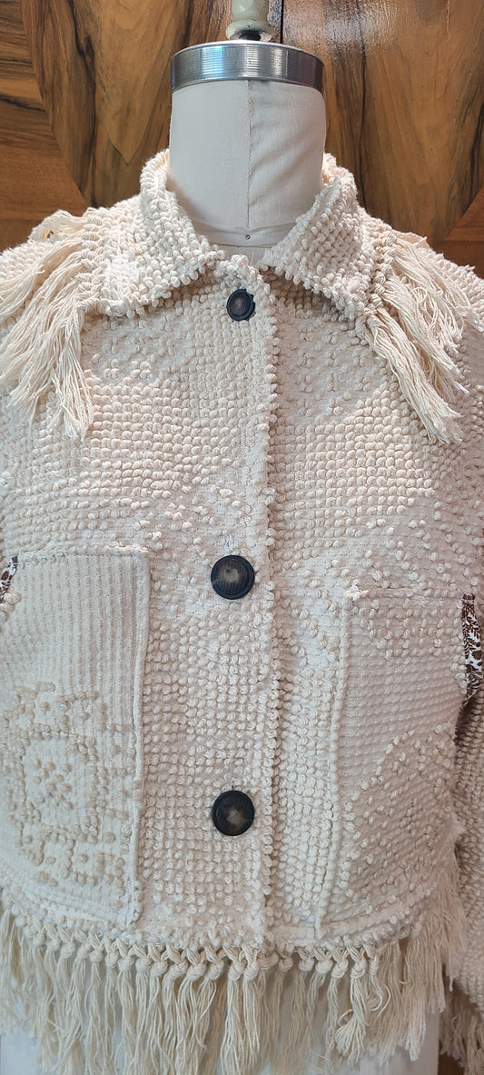 Cropped Chenille with Fringe