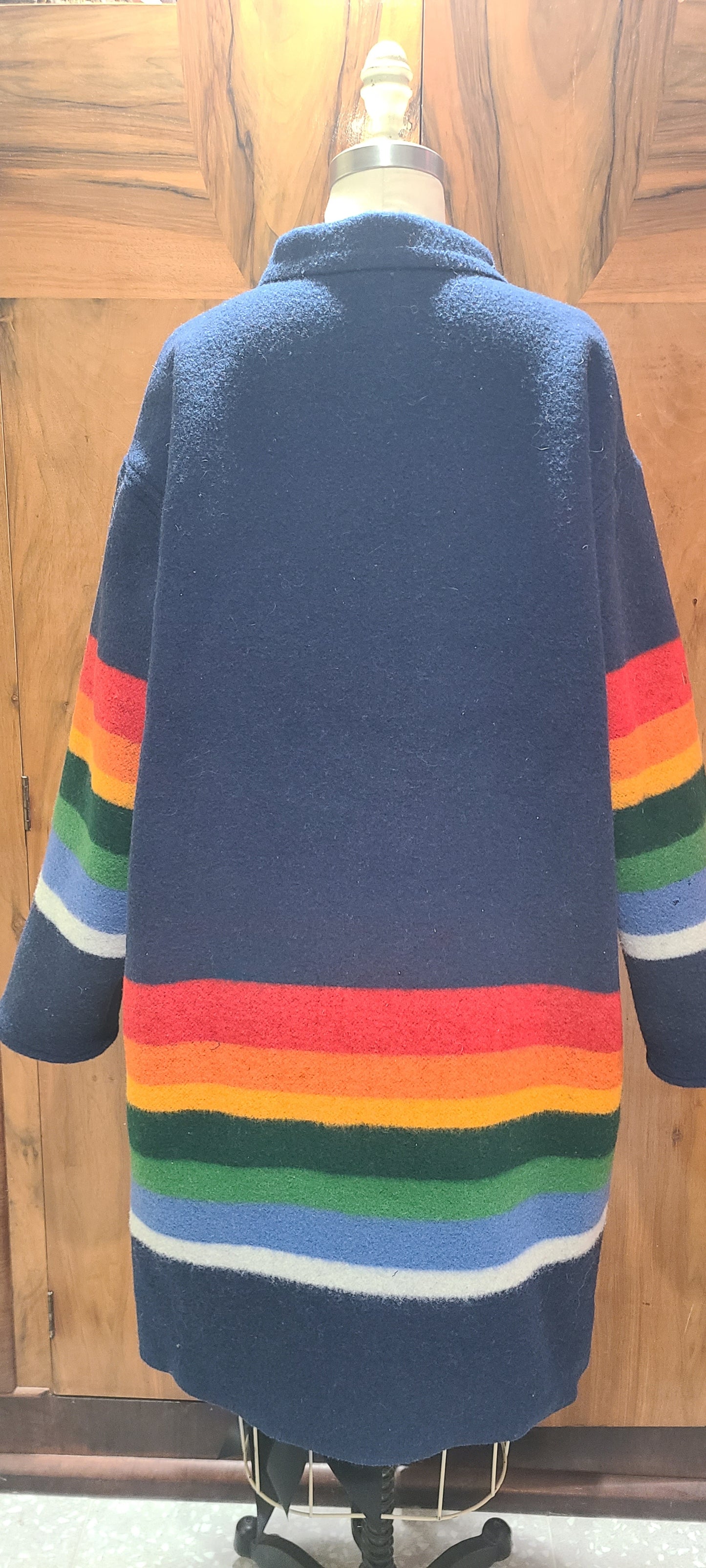 Crater Lake Pendleton Duster with Removable Lambskin Collar