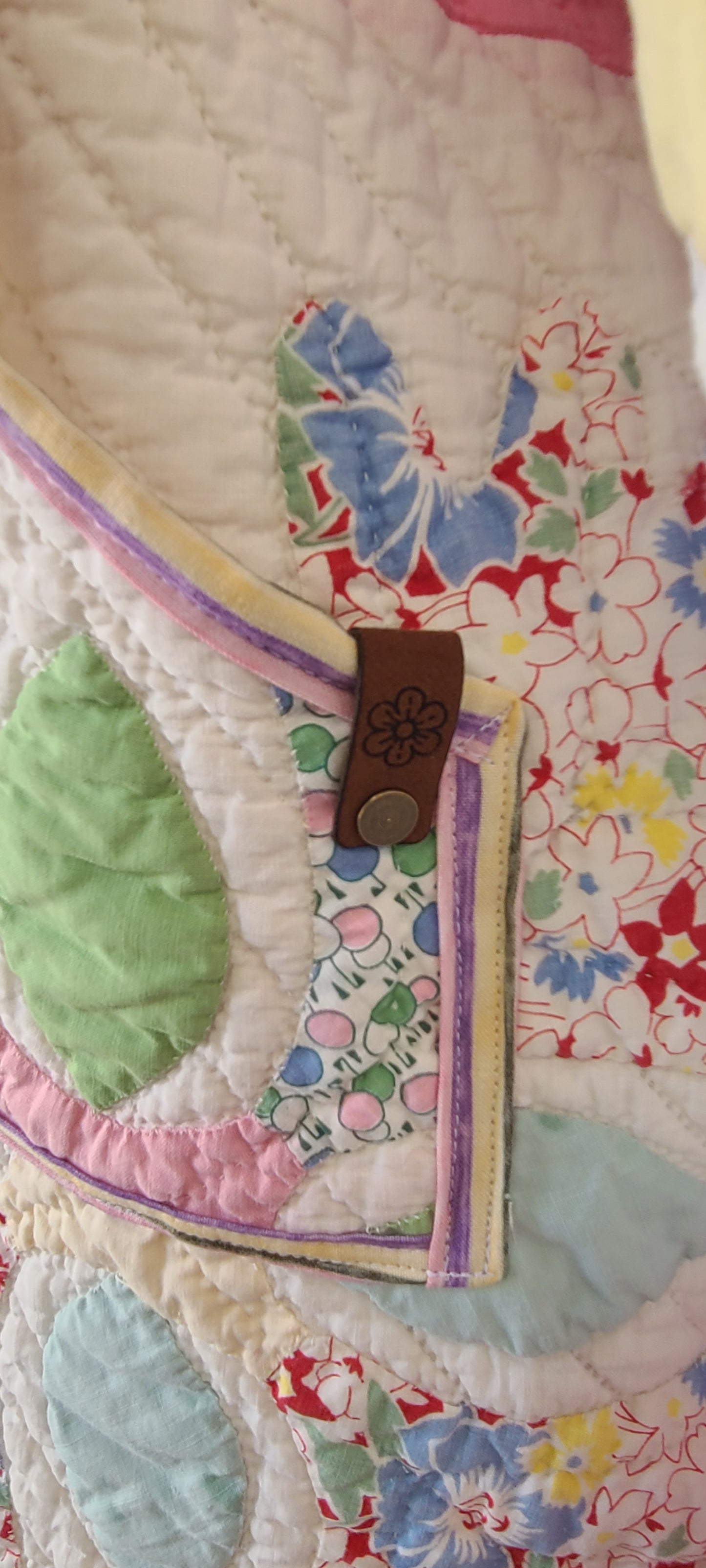 Pink Applique Duster