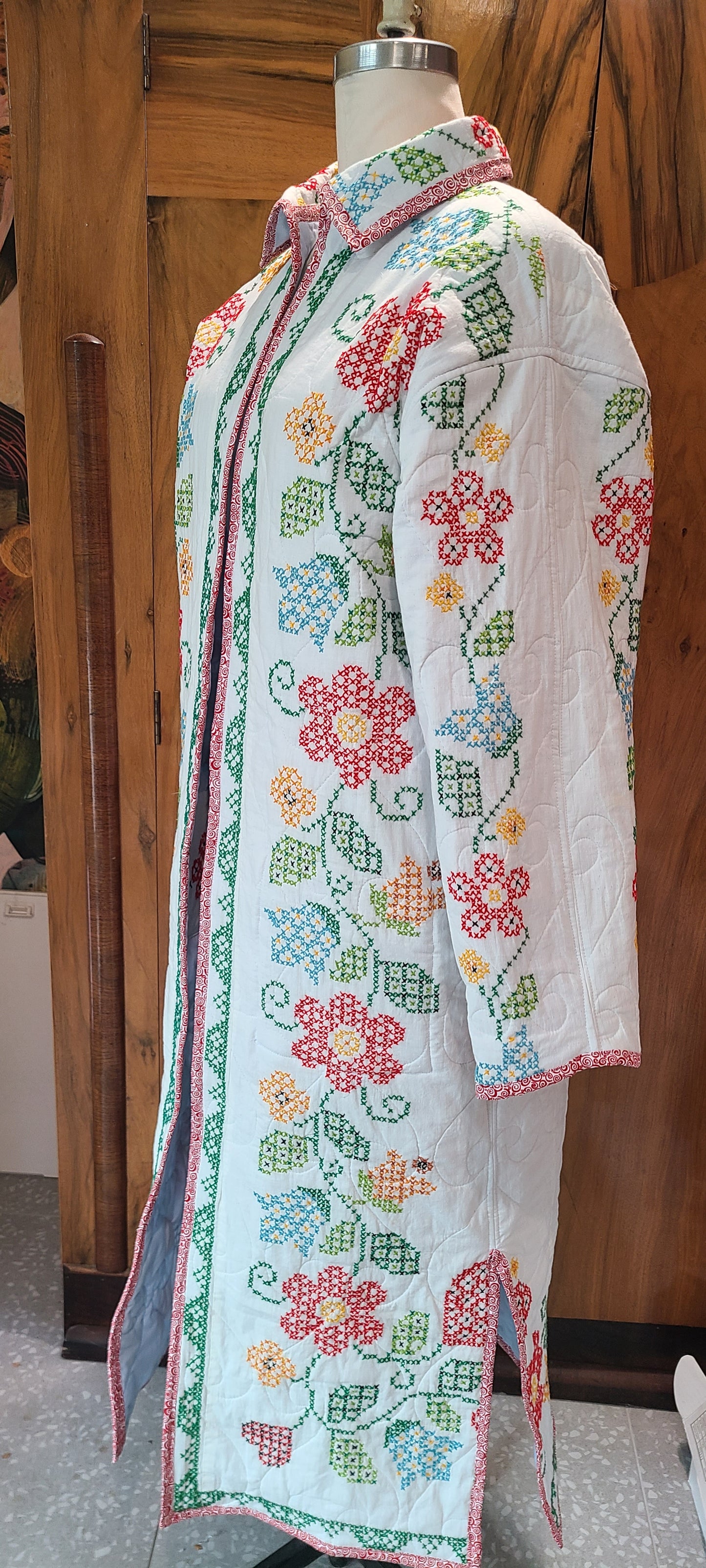 Cross Stitched Duster