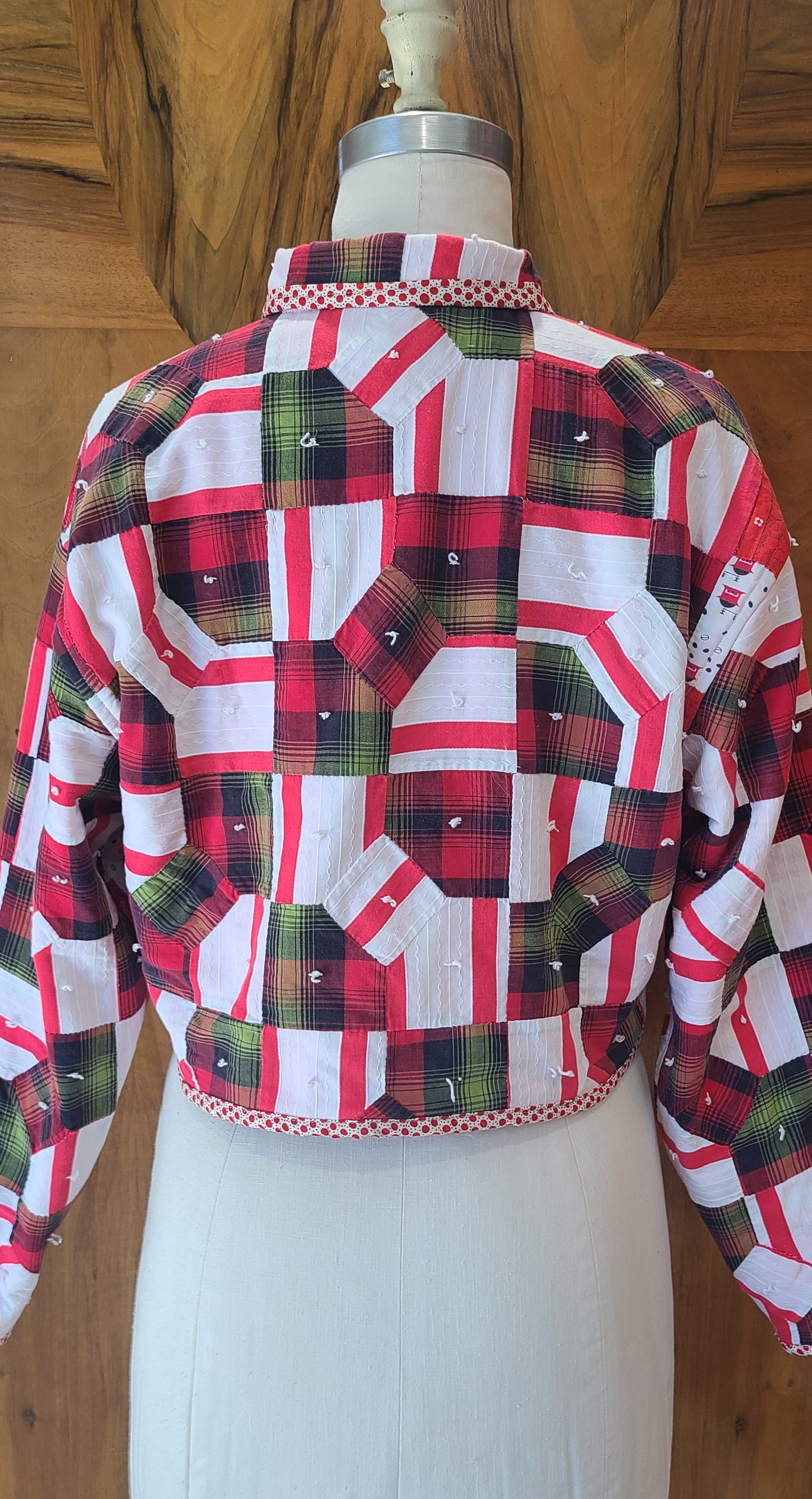 Bow Tie Cropped Chore Coat