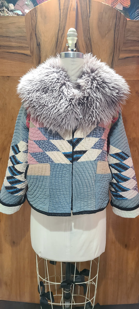 Lone Star Chore with Fur Collar