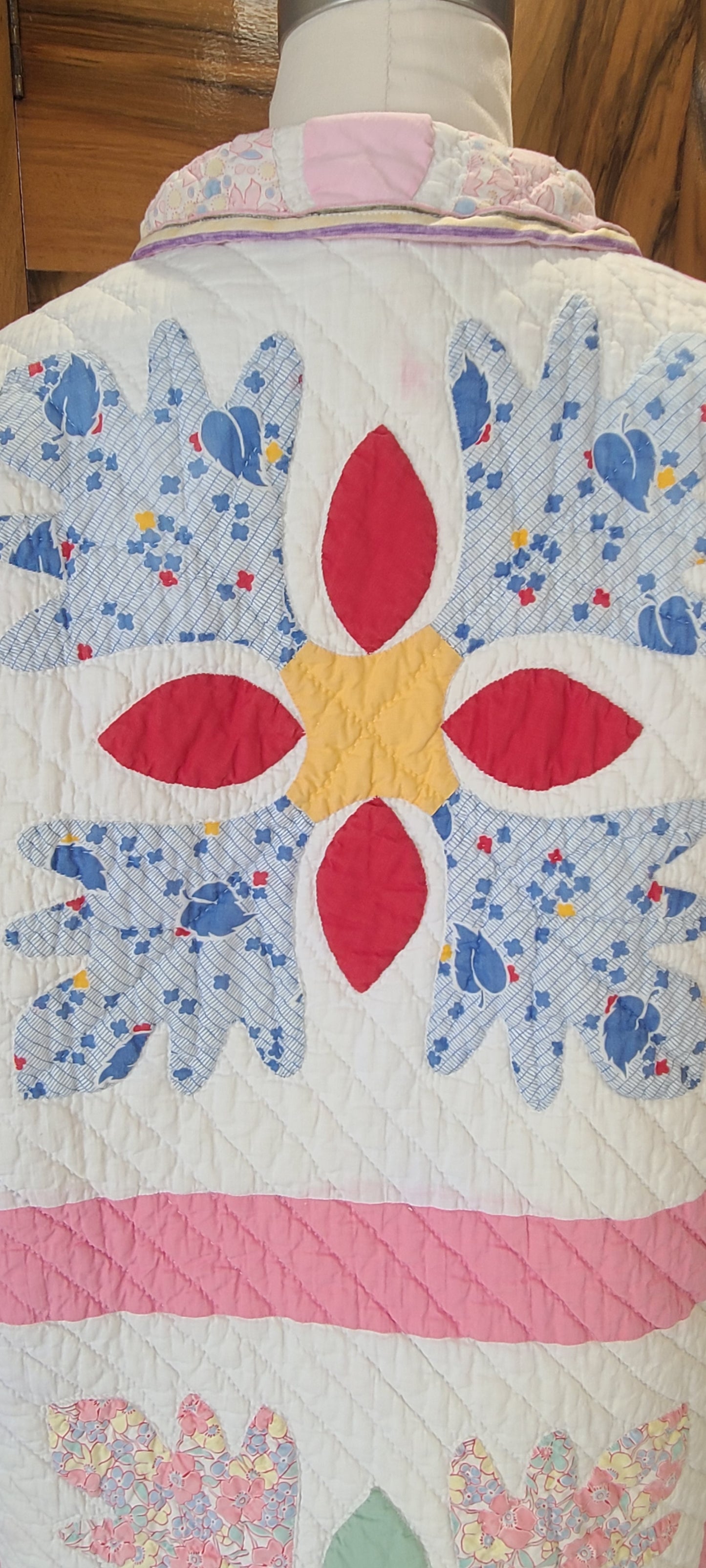 Pink Applique Duster