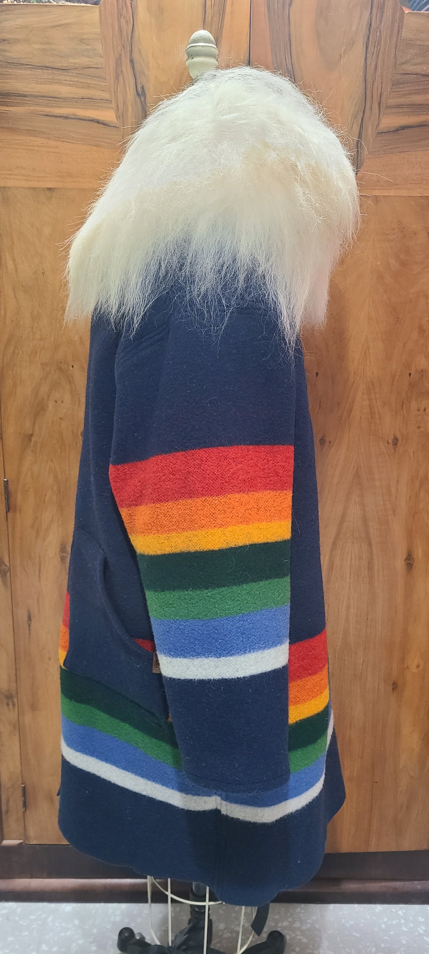 Crater Lake Pendleton Duster with Removable Lambskin Collar