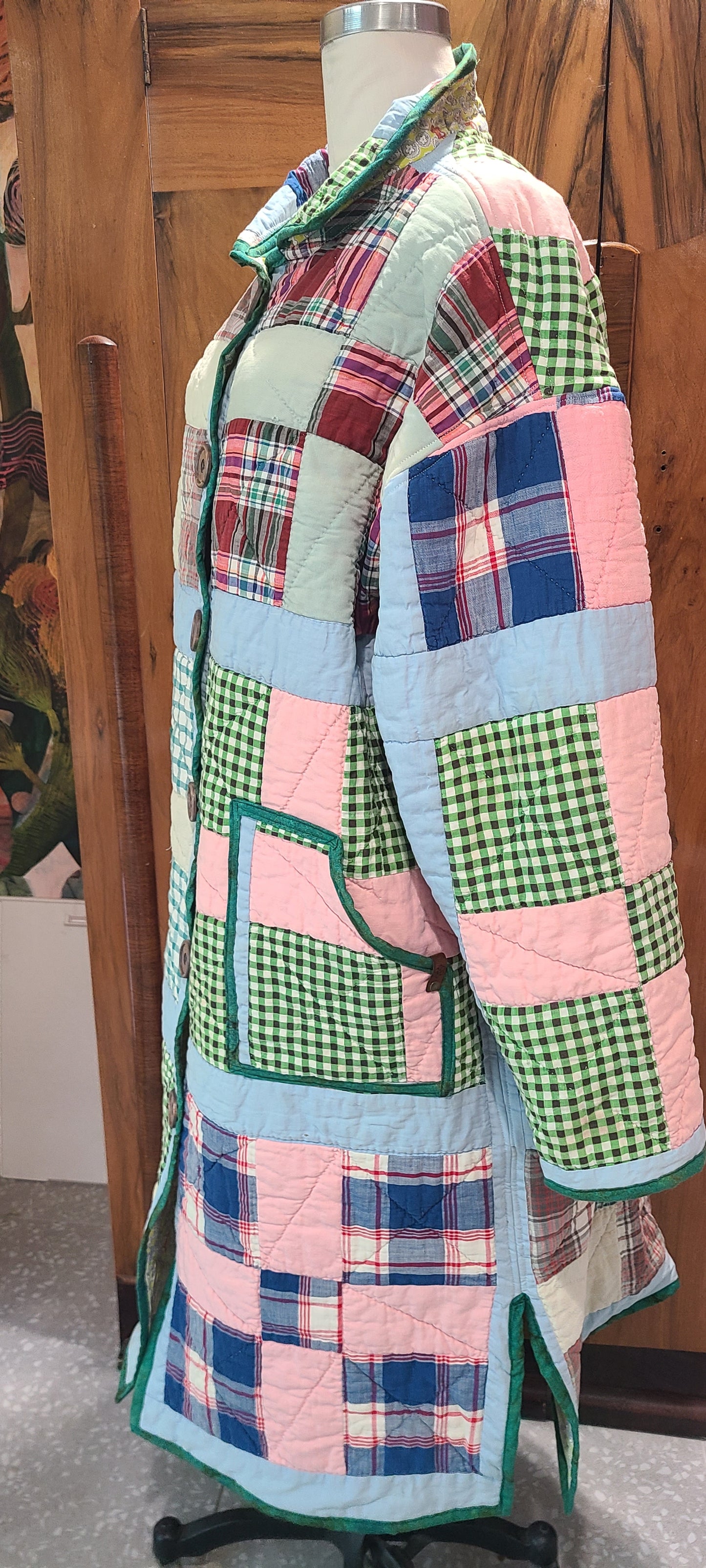 Plaid 9 Patch Duster