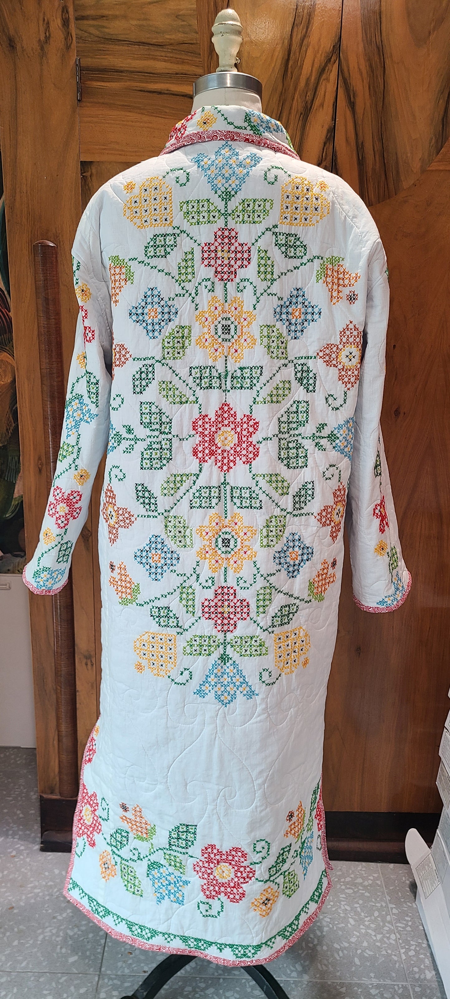 Cross Stitched Duster