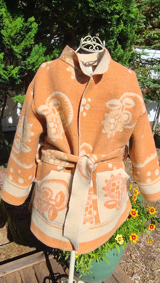 Wool Apple Blanket Coat
