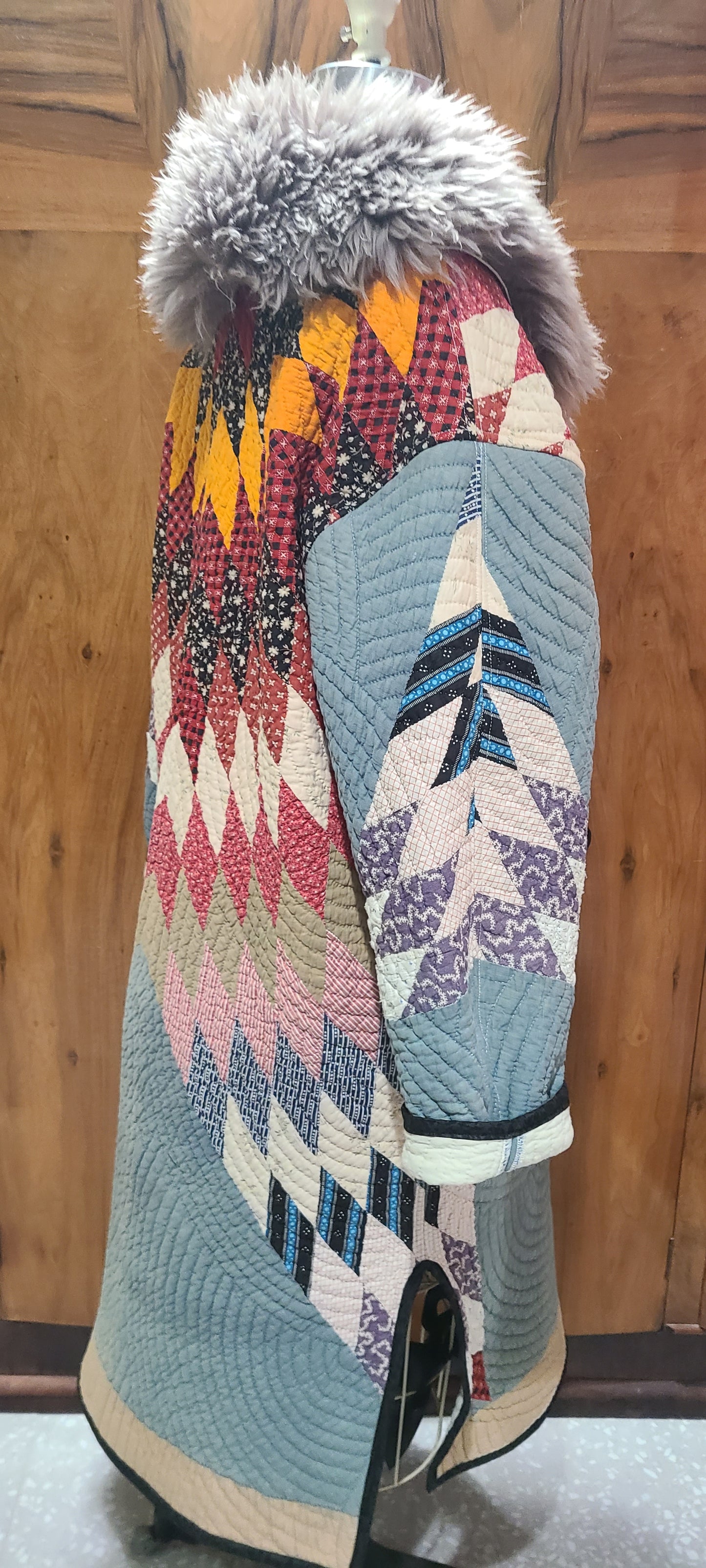 Lone Star Duster with Fur Collar