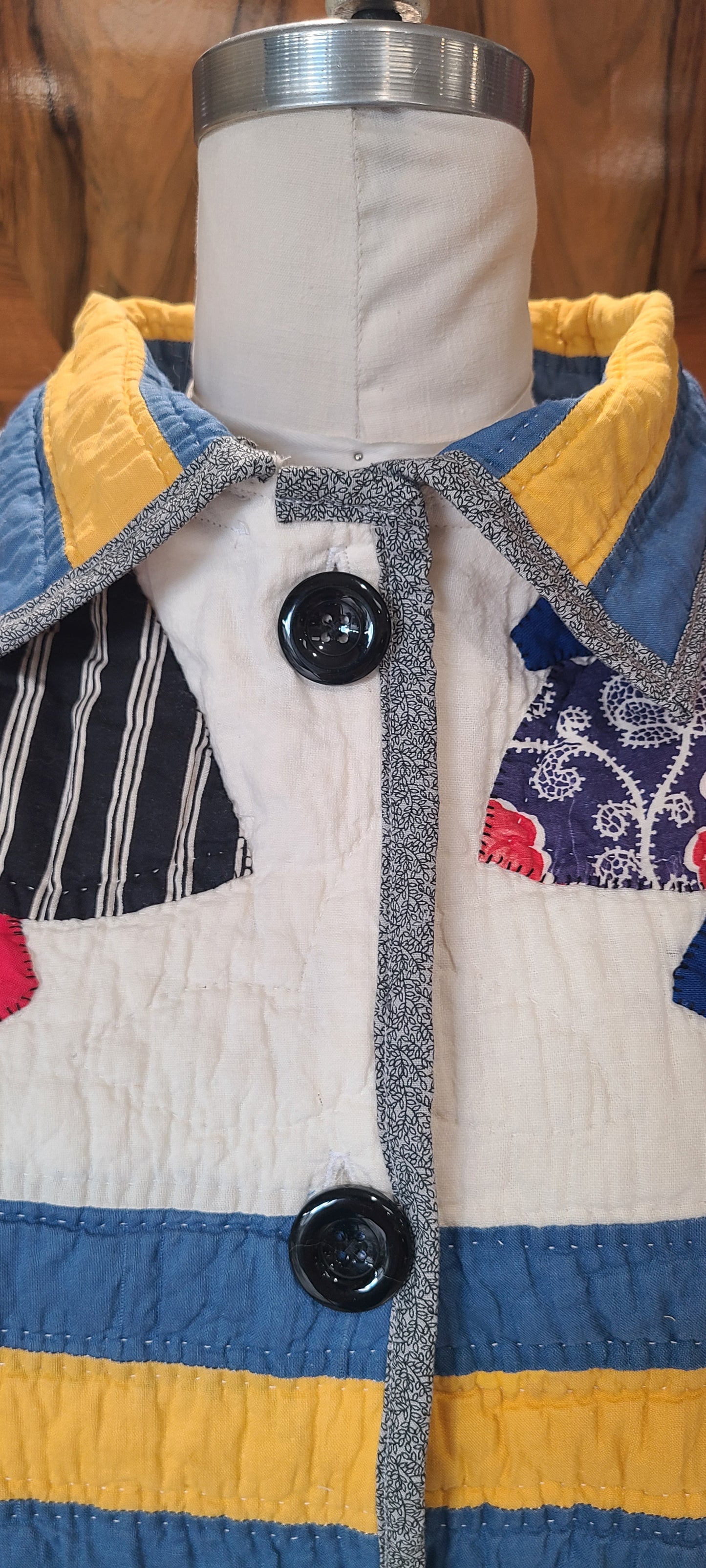 Sunbonnet Sue Chore with Denim Sleeves