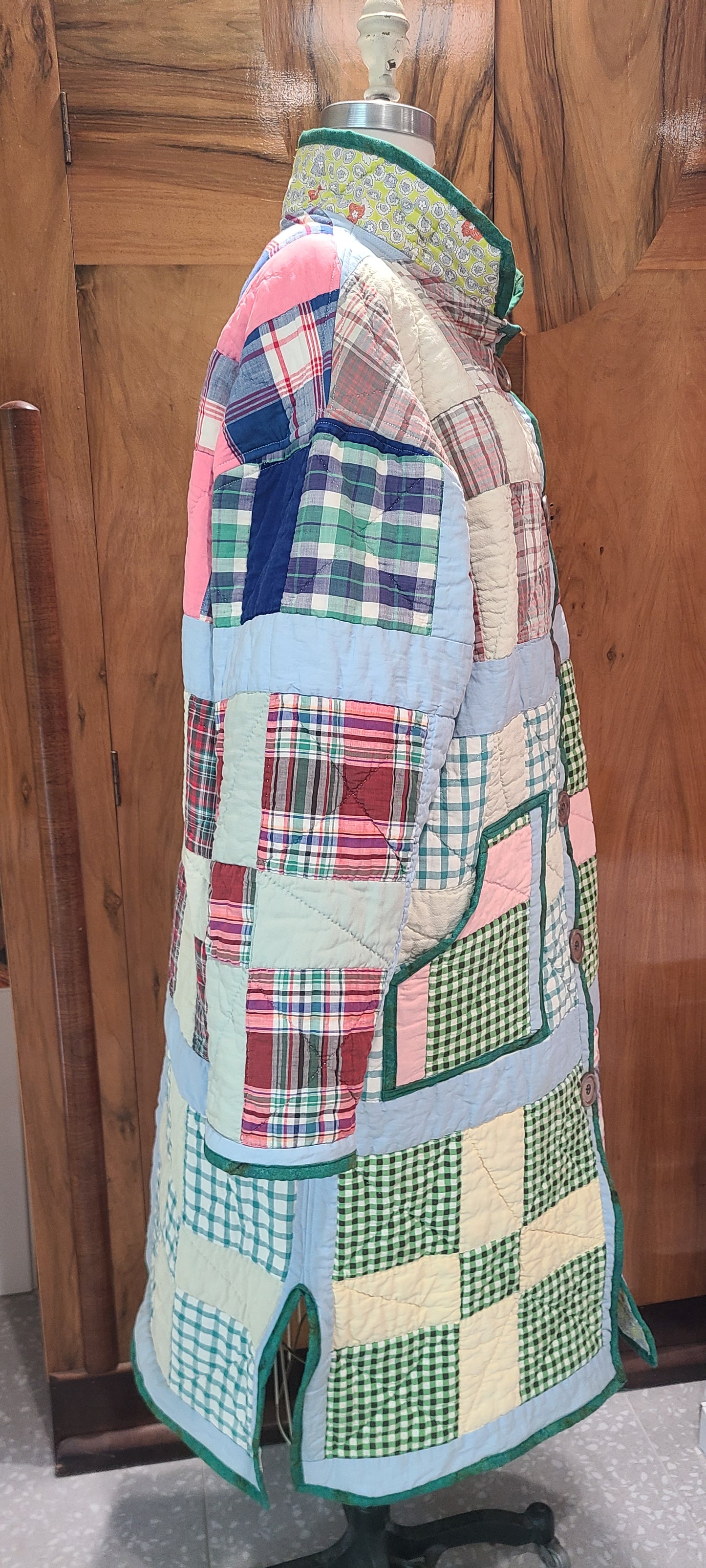 Plaid 9 Patch Duster